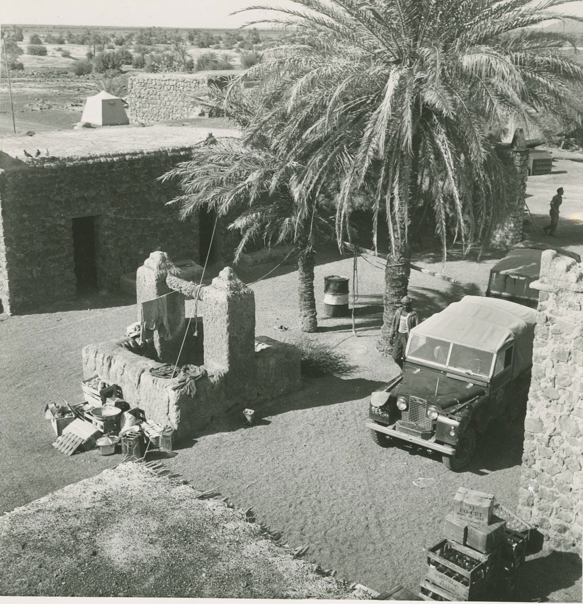Algeria. Village of Silet. View of the fort of Bordj.