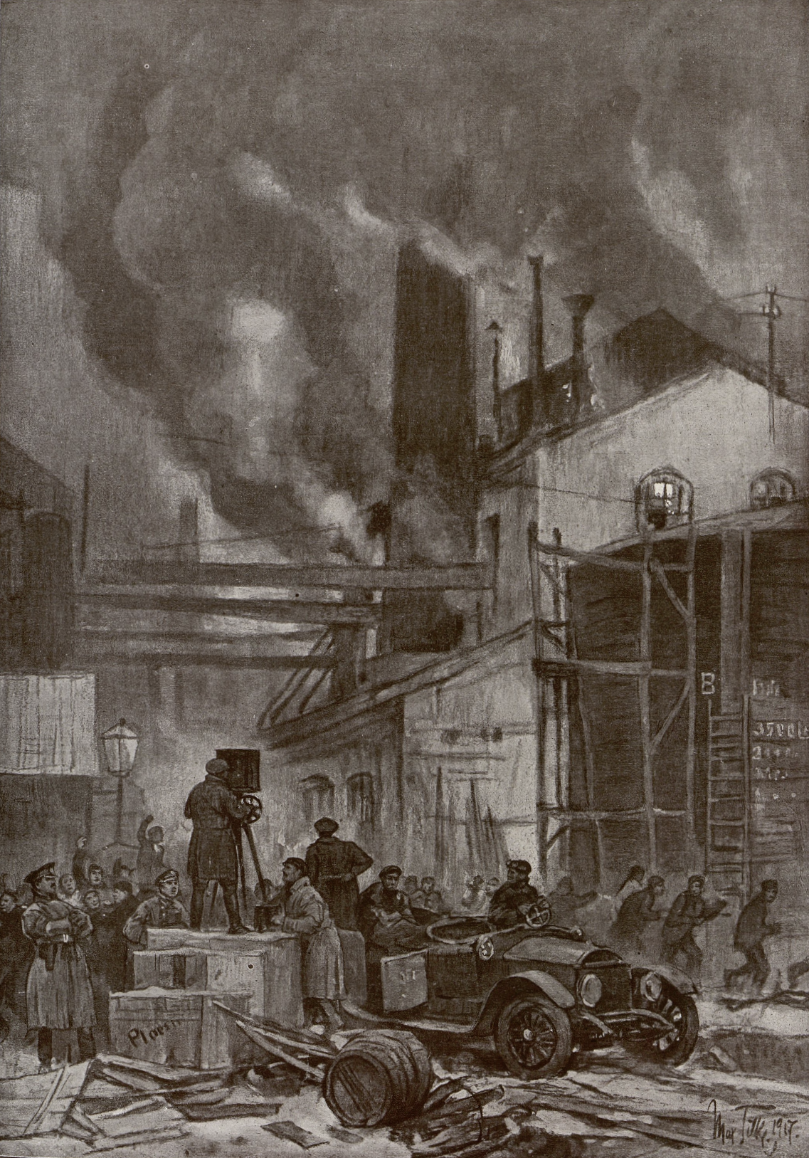 Destruction of Romanian petroleum refineries in Ploiești by the…