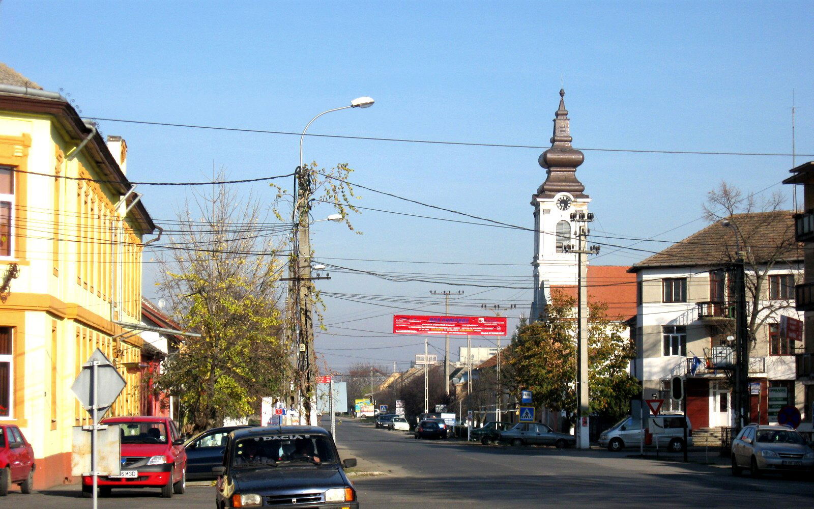 Center of Sânnicolau Mare, Romania, in 2008