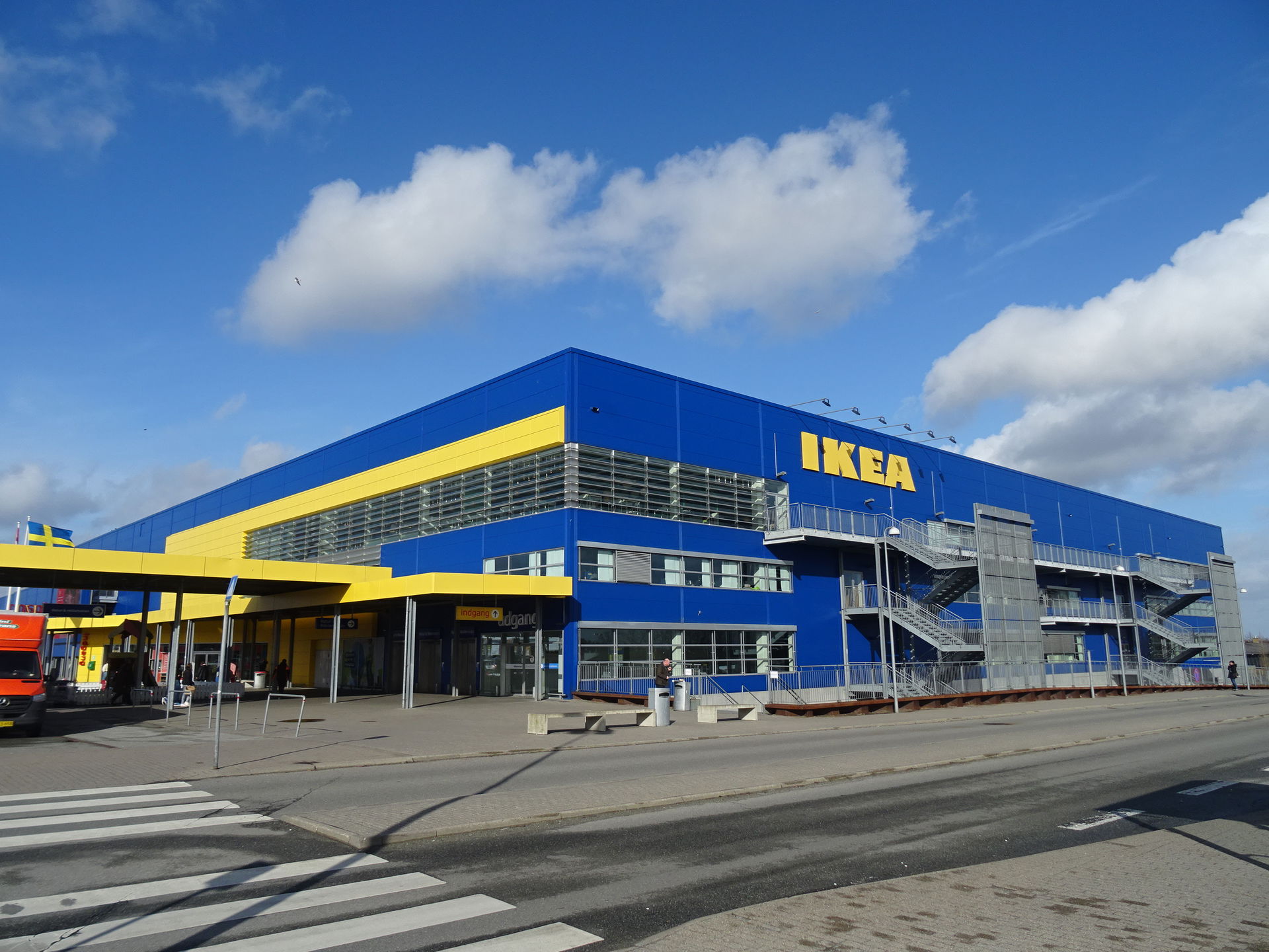 Branch of the furniture store Ikea in Taastrup in Denmark.