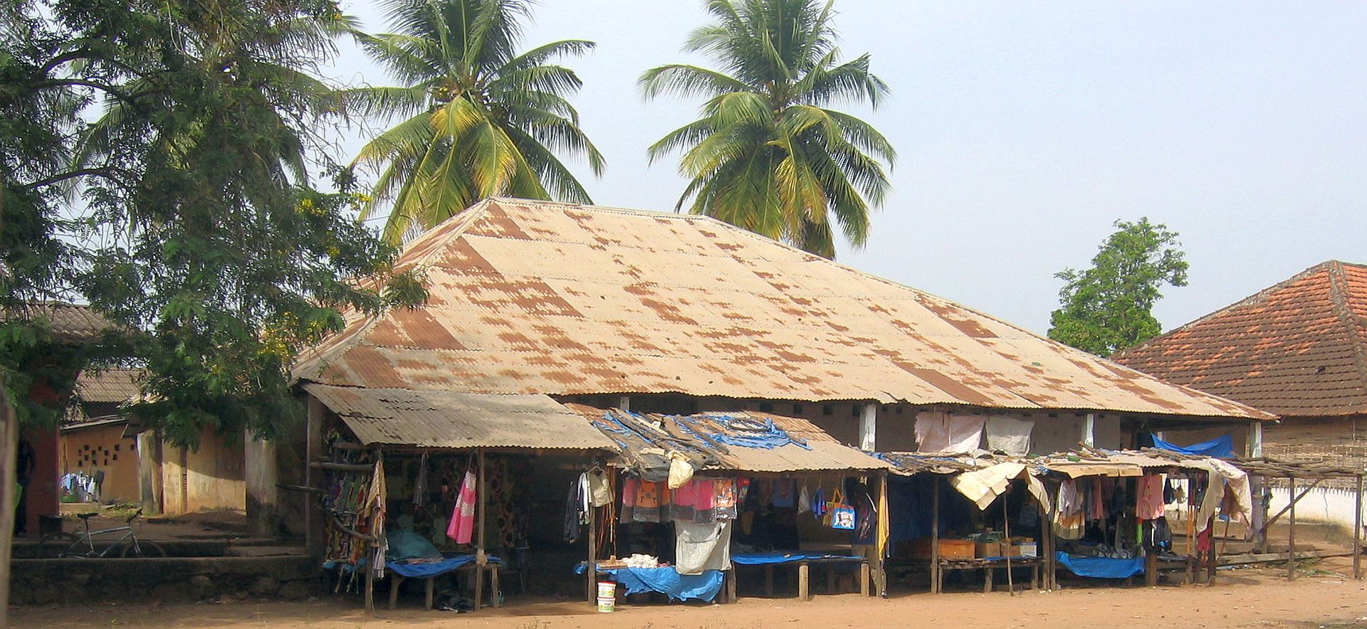Small market in the city of Catió, Tombali Region, Guinea-Bissau