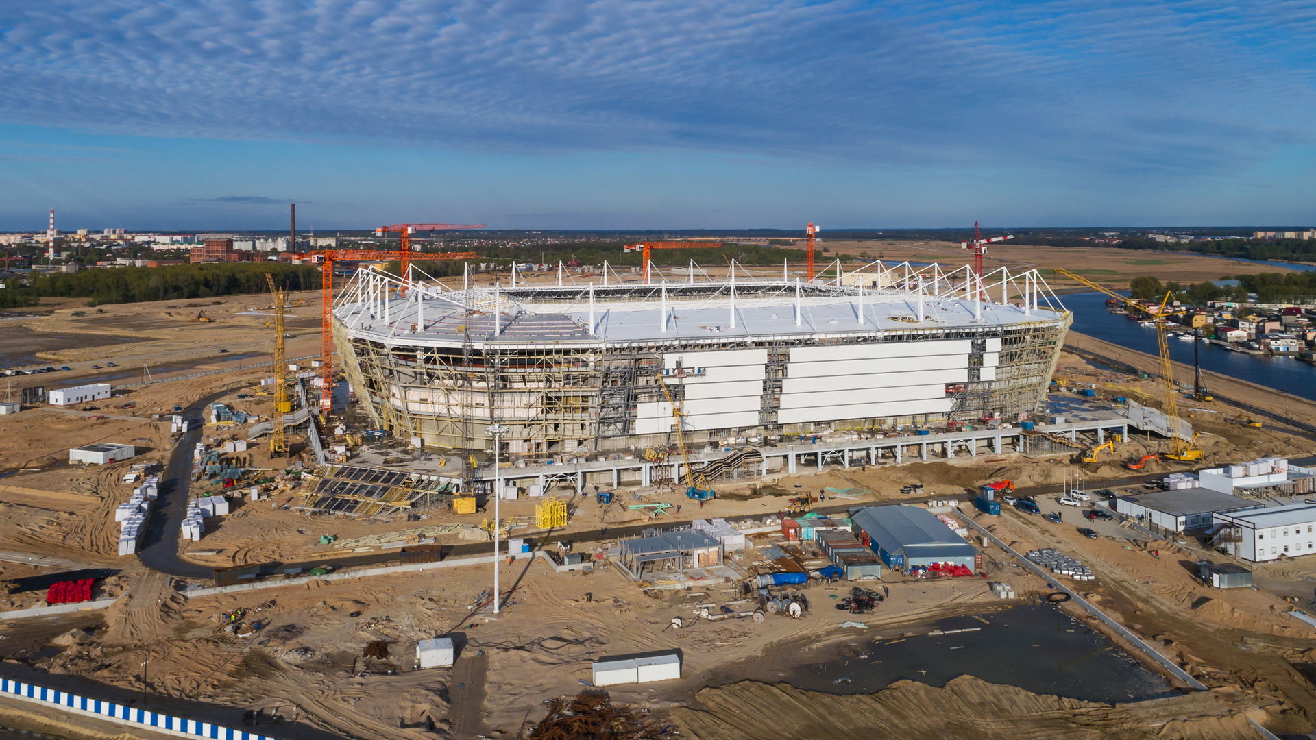 Construction site of FIFA World Cup 2018 stadium in Kaliningrad…