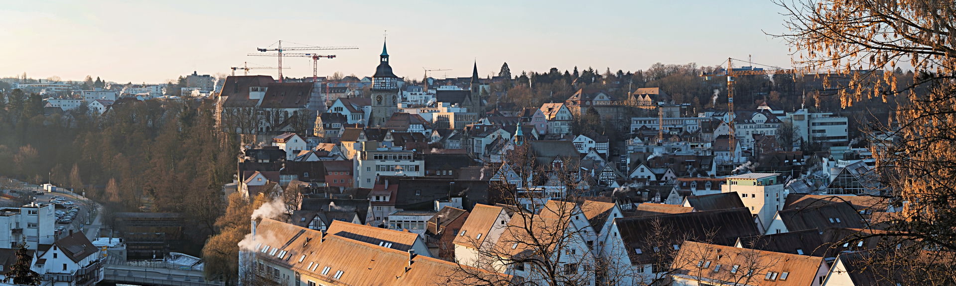 Blick auf die Backnanger Altstadt