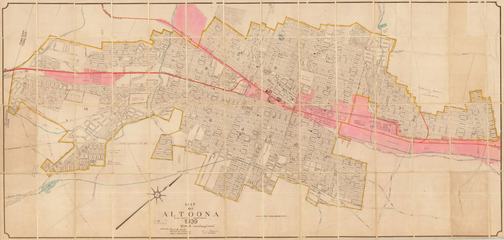 Old map of Altoona, Pennsylvania