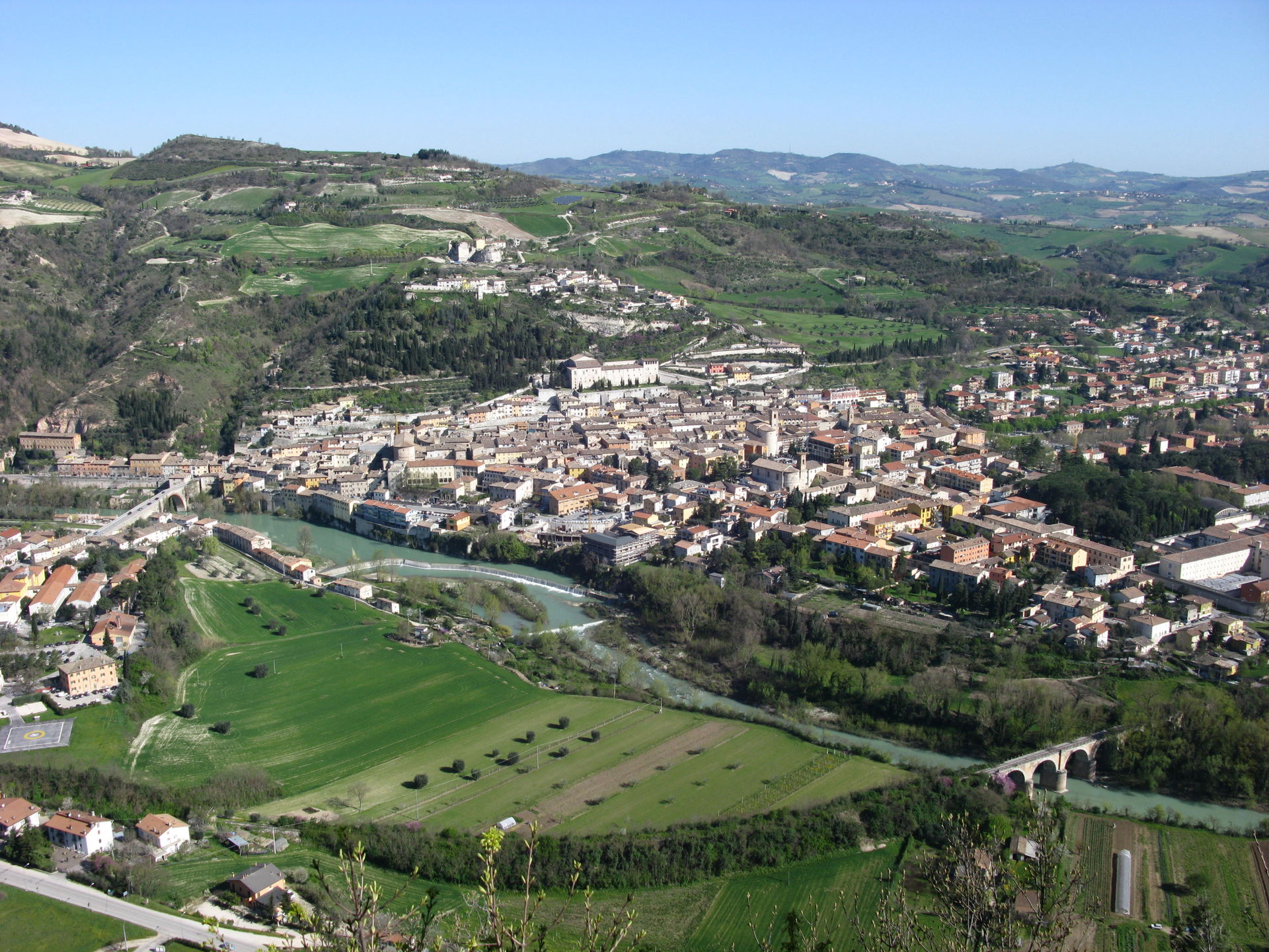 Panorama di Fossombrone.
