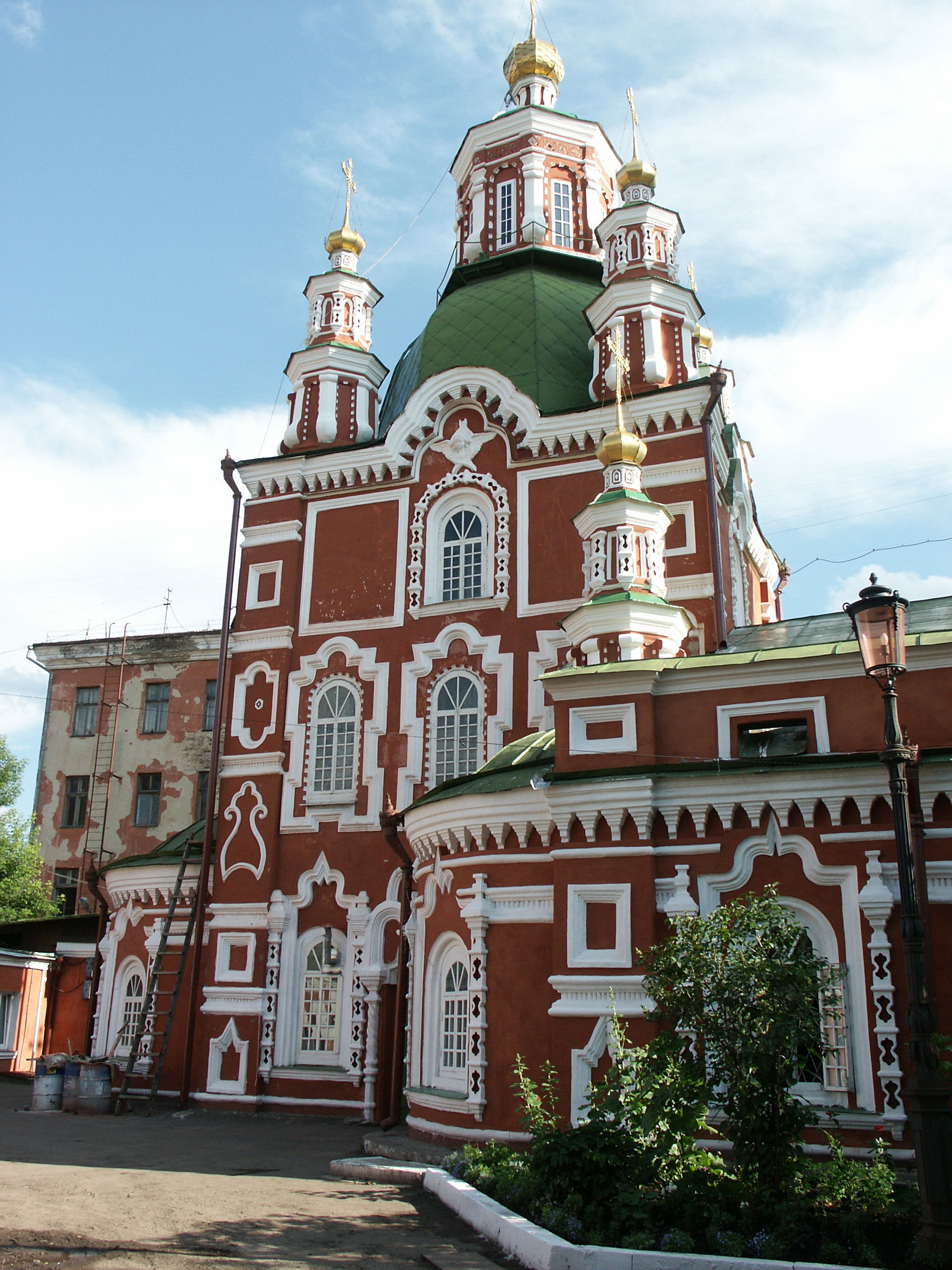 The orthodox Protection cathedral in Krasnoyarsk city.