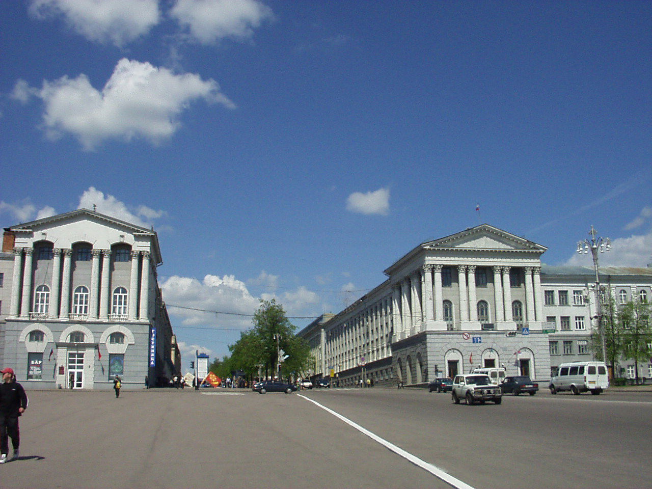 Red square in Kursk city, Russia, building on the right is City…