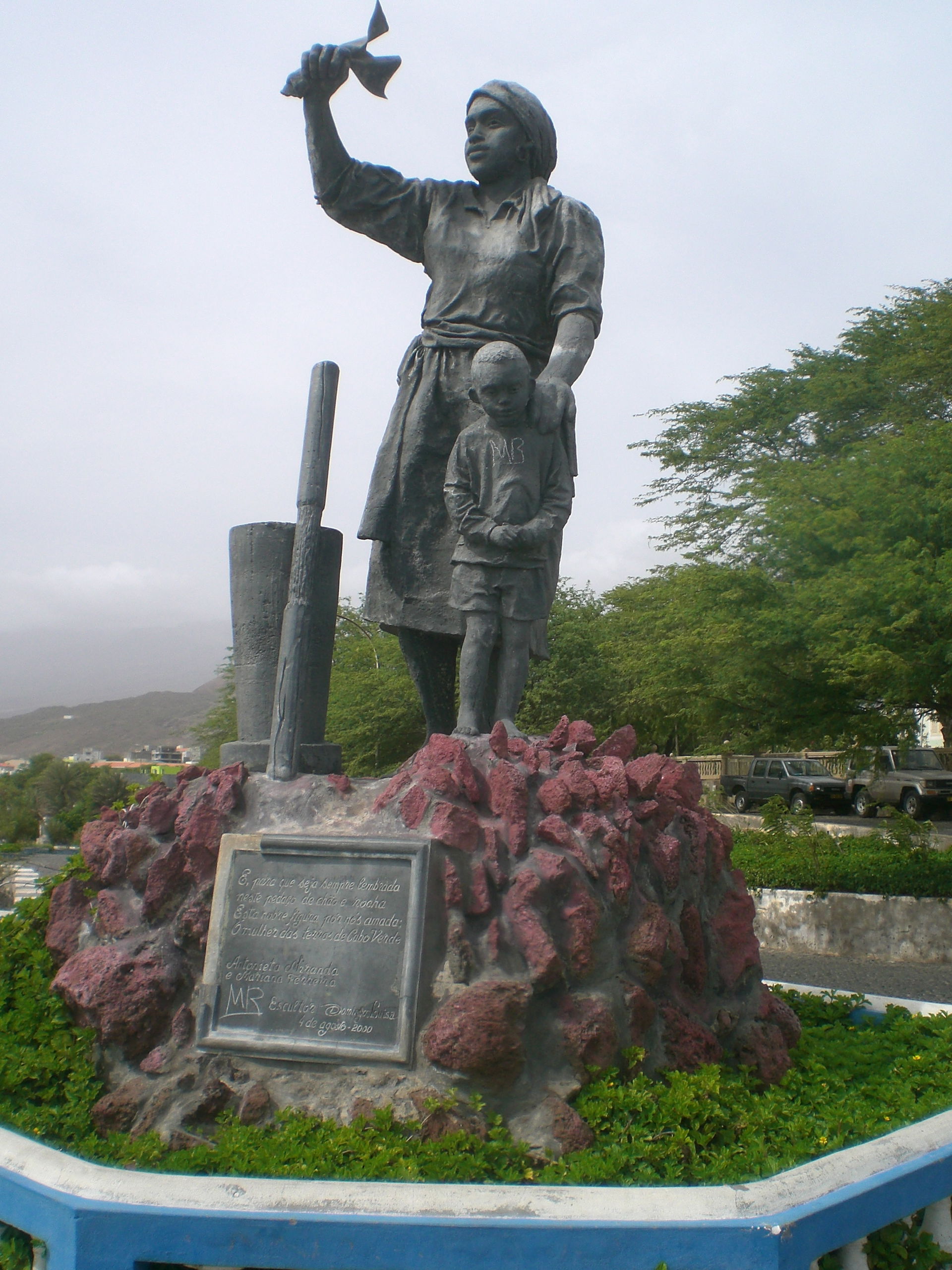 Escultura en la ciudad de Porto Novo