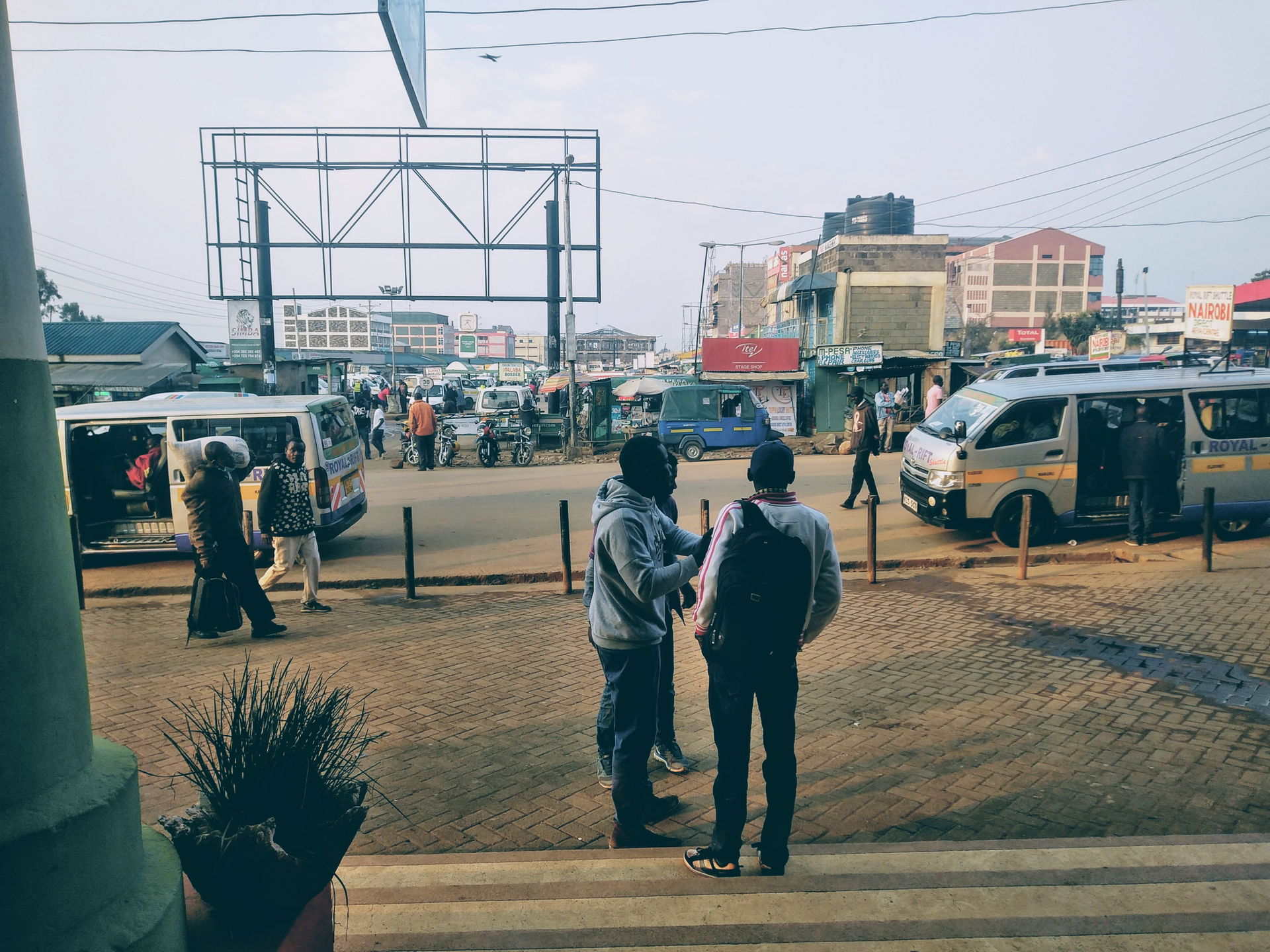 A view of the Bungoma bus park from New Nyanza plaza