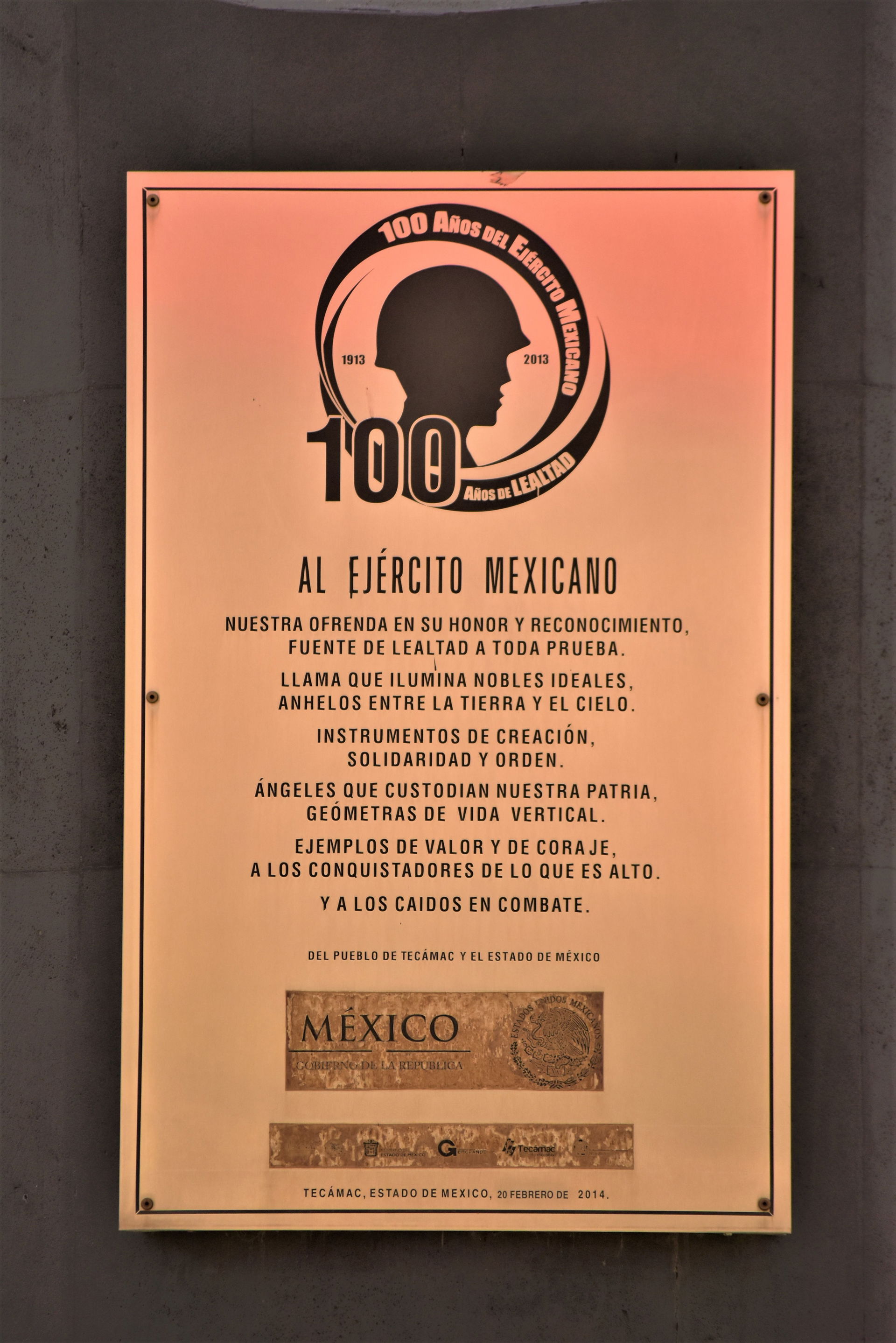 Monumento a los 100 Años del Ejercito Mexicano, inaugurado el 2…