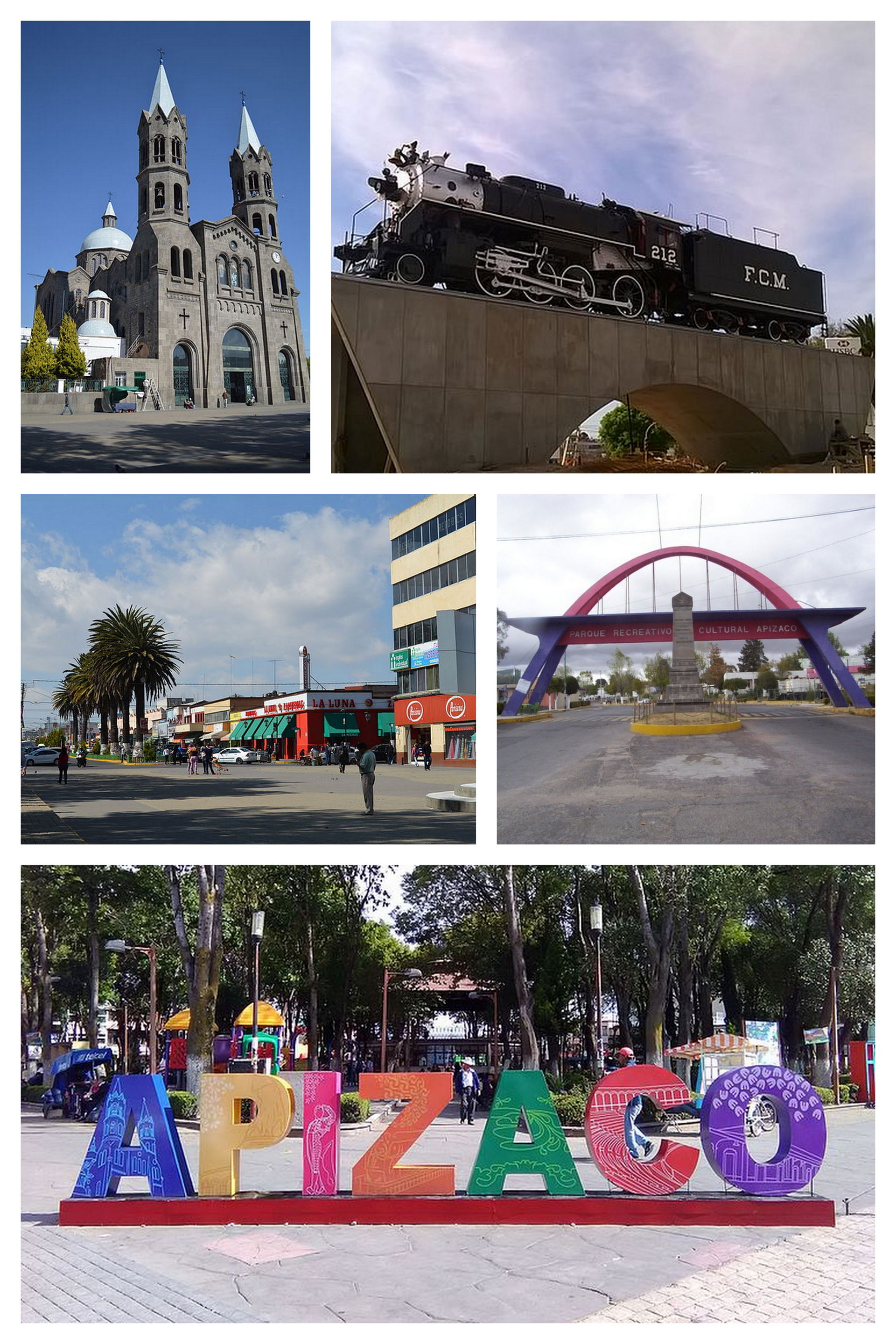 Montaje creado a partir de cinco imágenes en Wikimedia Commons:…