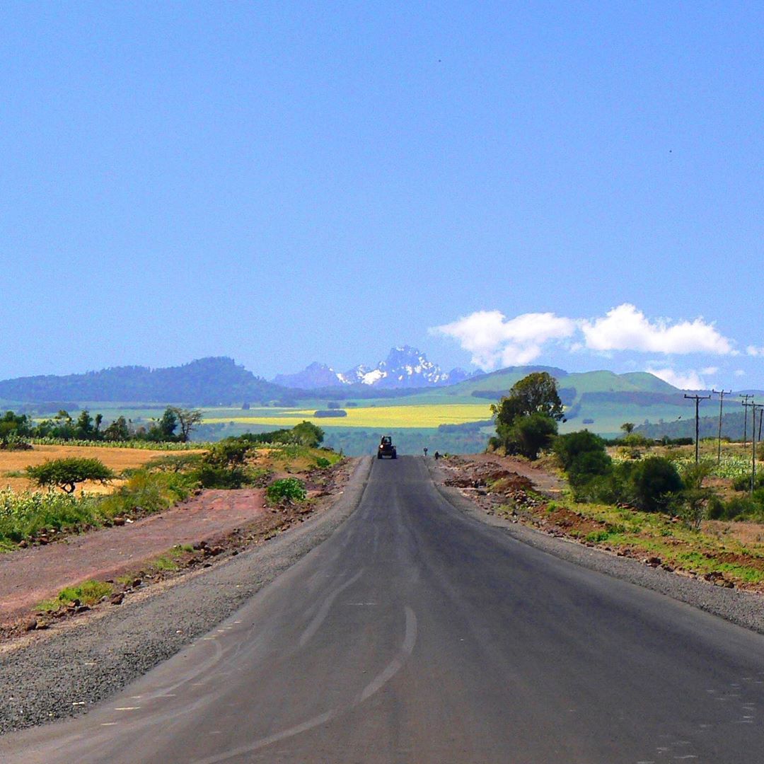 Mount Kenya view from isiolo county