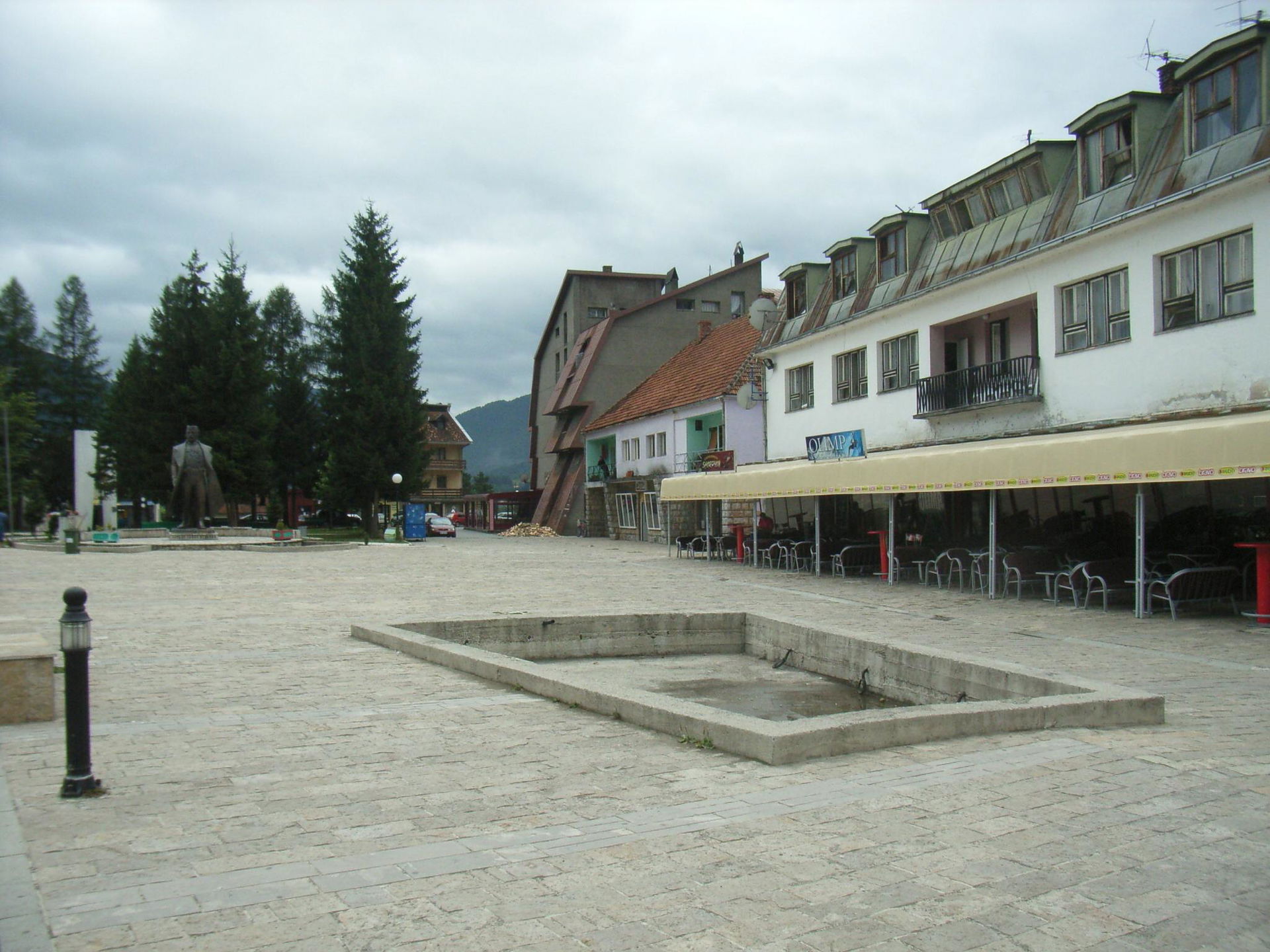Stadtzentrum von Mojkovac in Montenegro