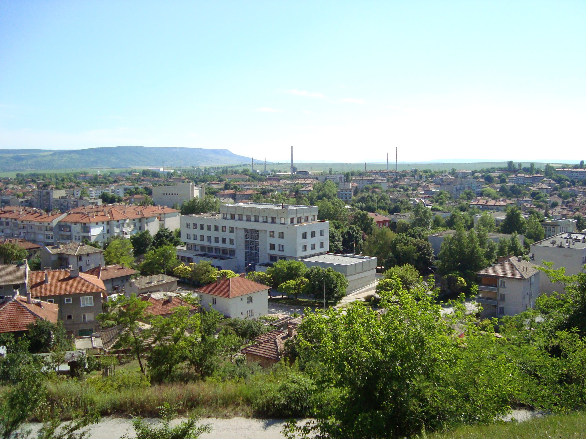 View at the town of Novi Pazar, Bulgaria