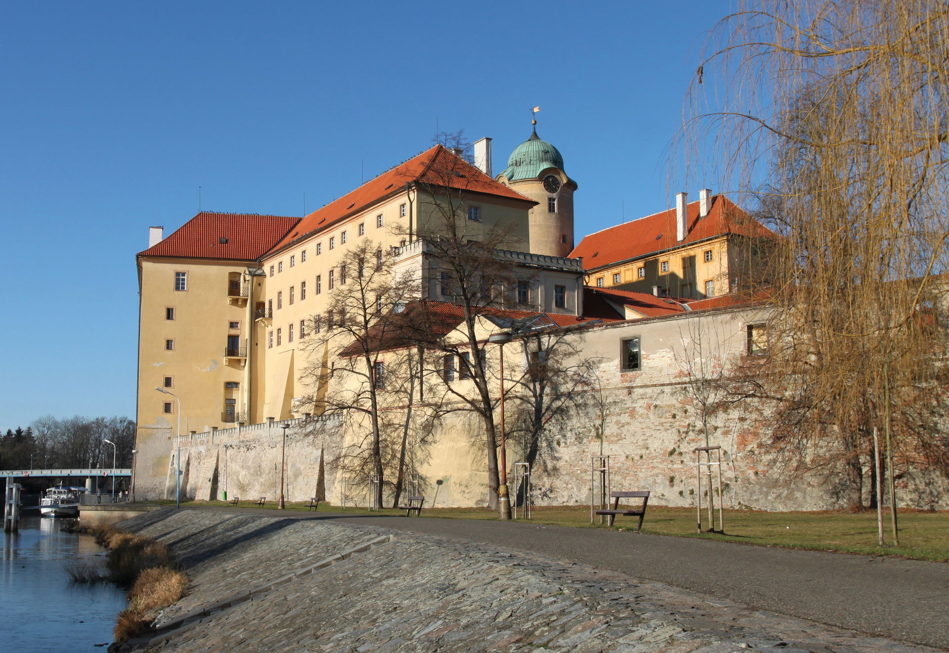 Castle in the city of Poděbrady, Czech Republic