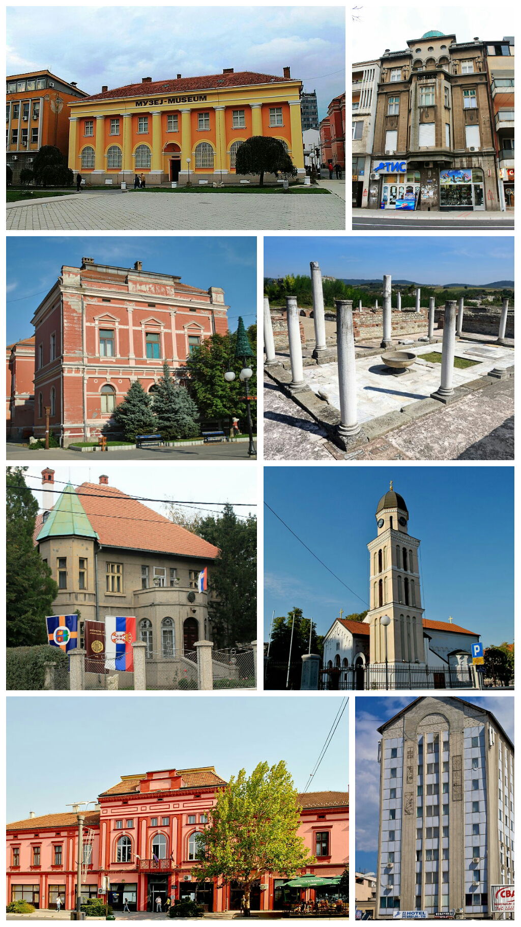 City of Zaječar- photomontage (National Museum, Building in Mar…