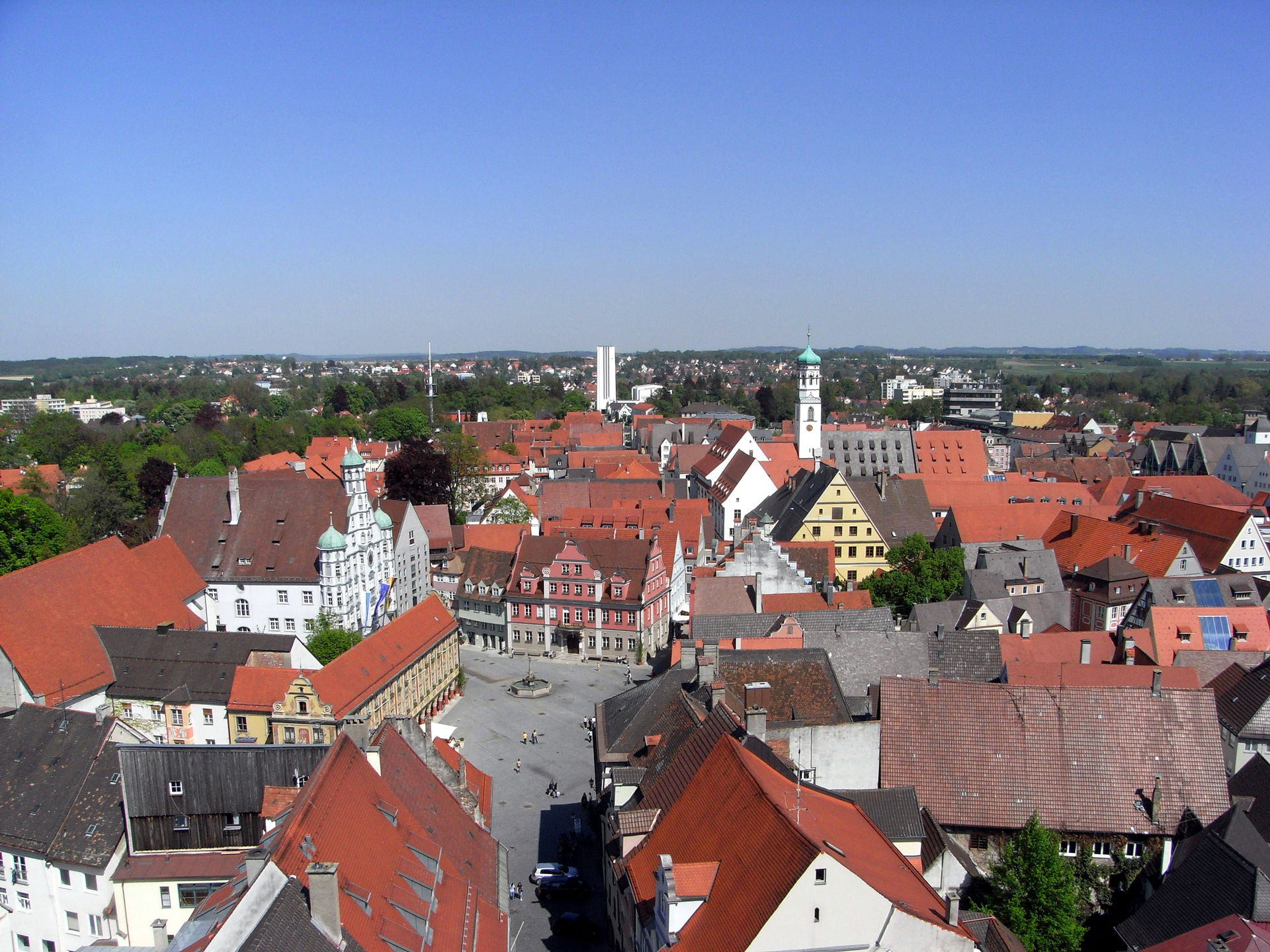 Blick über die Oststadt Memmingens