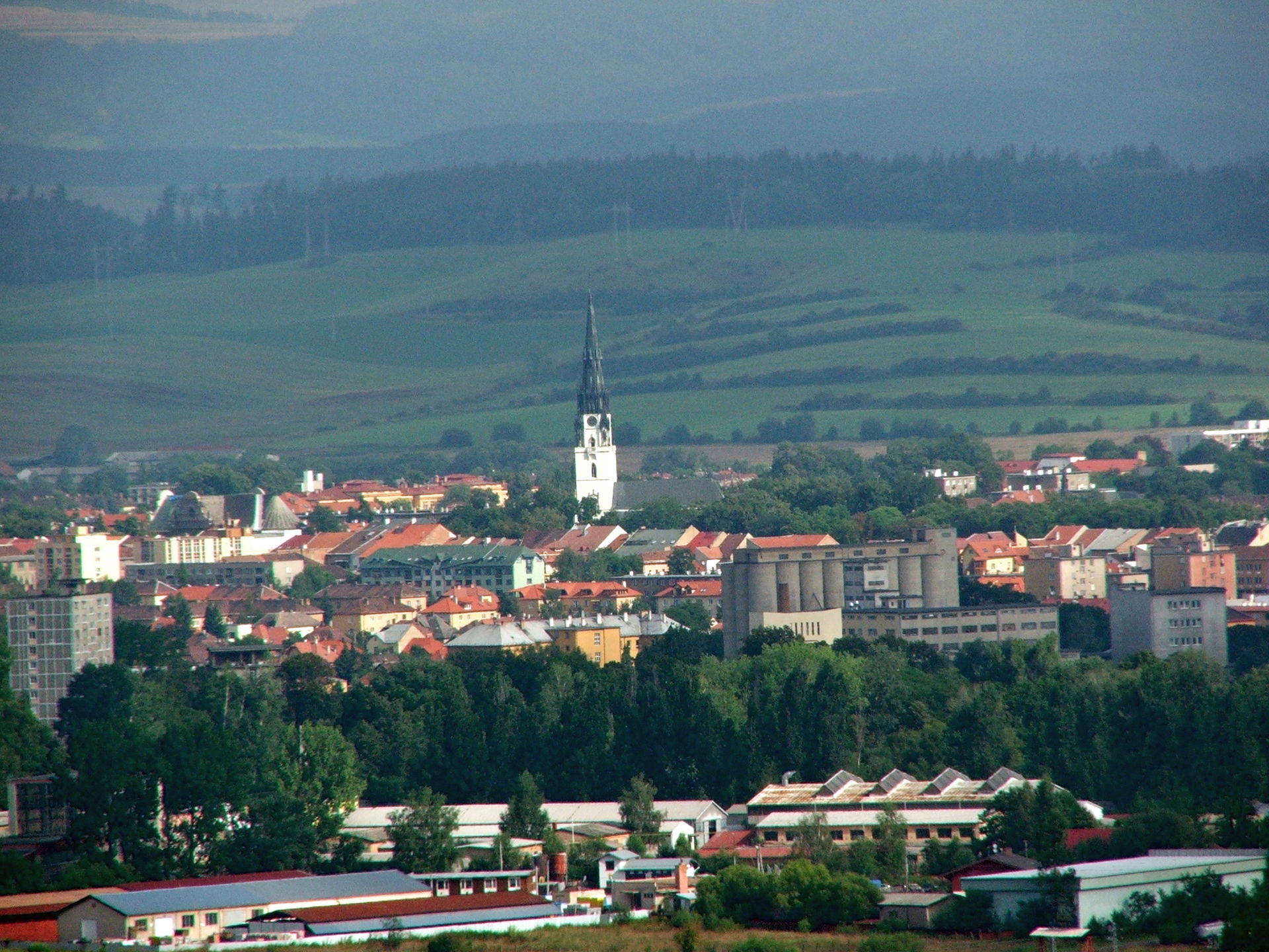 Spišská Nová Ves city's panorama