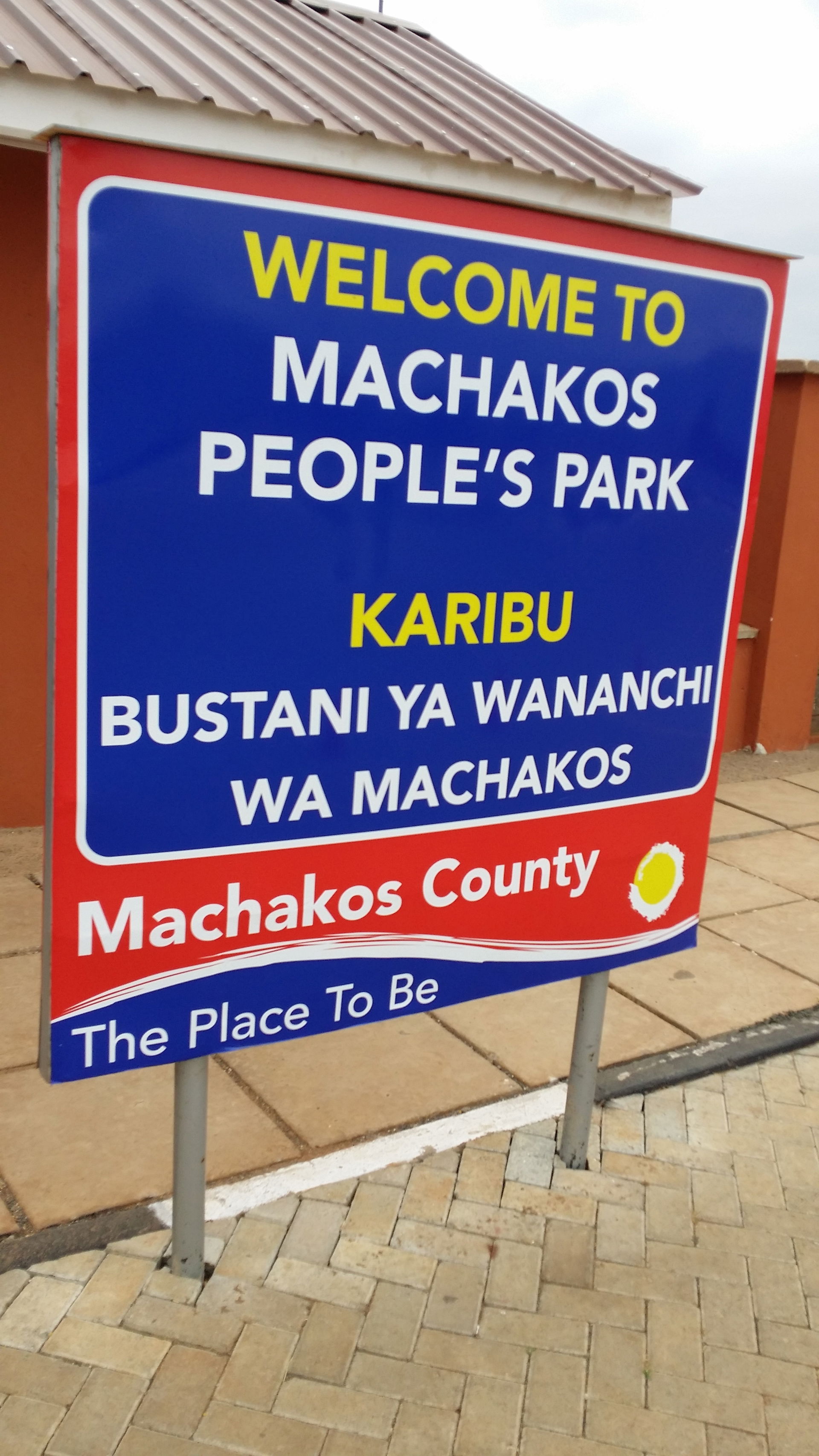 Signage at Machakos People's Park