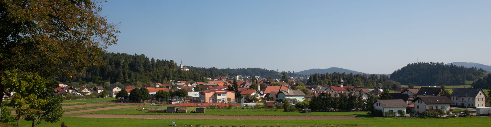 Panorama of Logatec from the southwest.