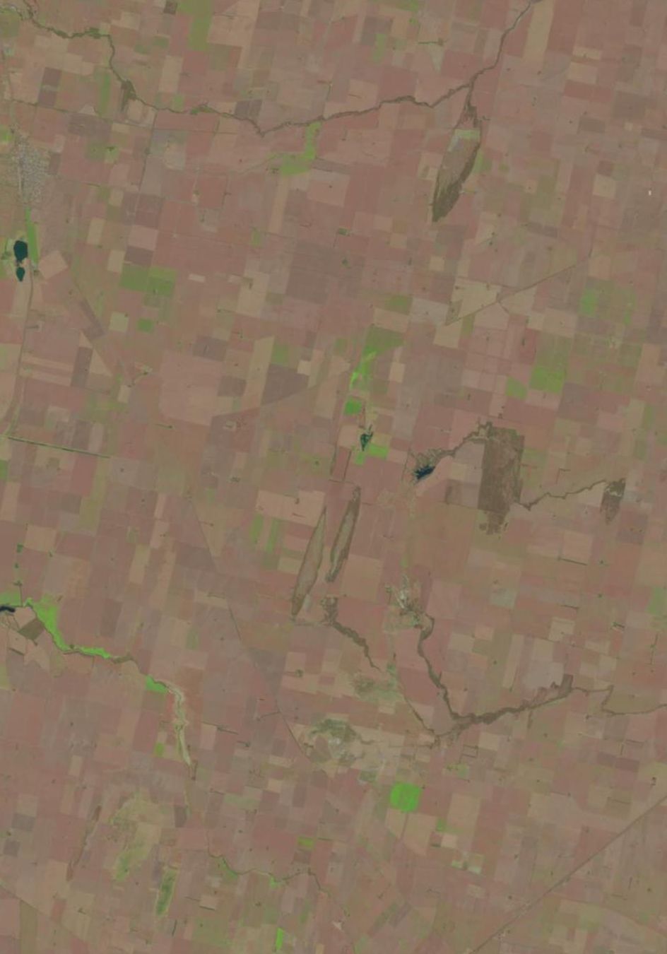 Rio Cuarto crater field in Argentina