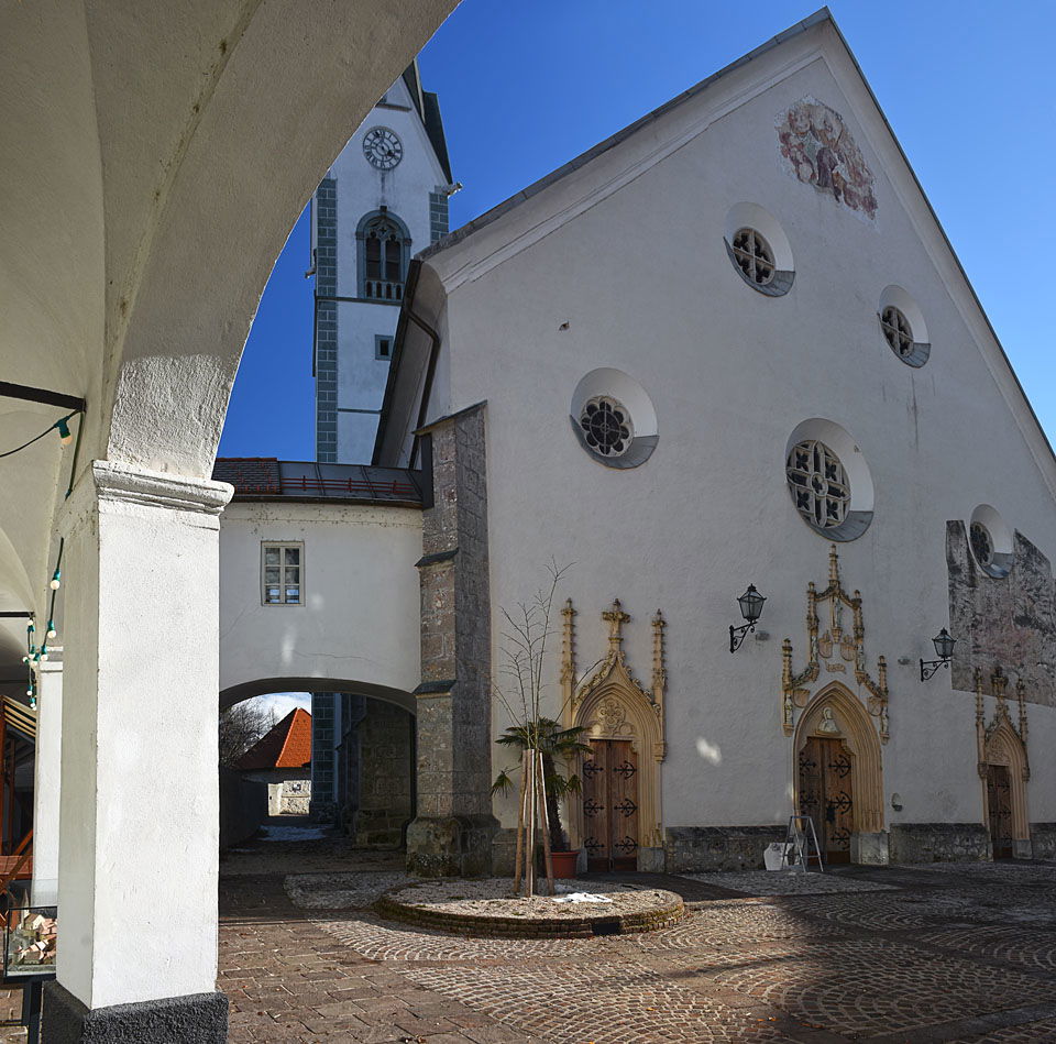 The main church entry.