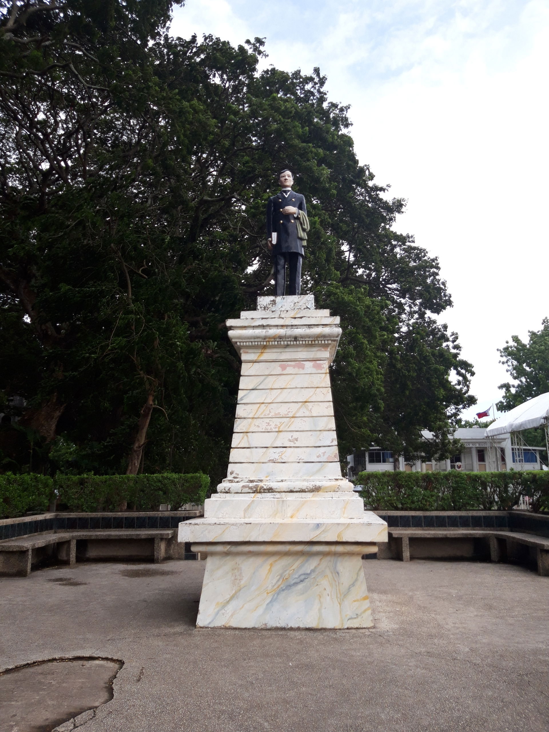 Statue of José Rizal at the town plaza of Bacong, Negros Orient…