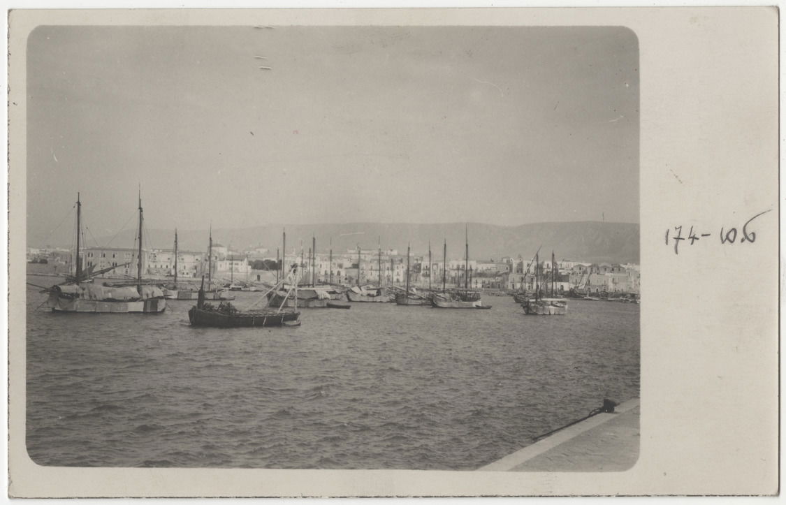 View of the port of Manfredonia.