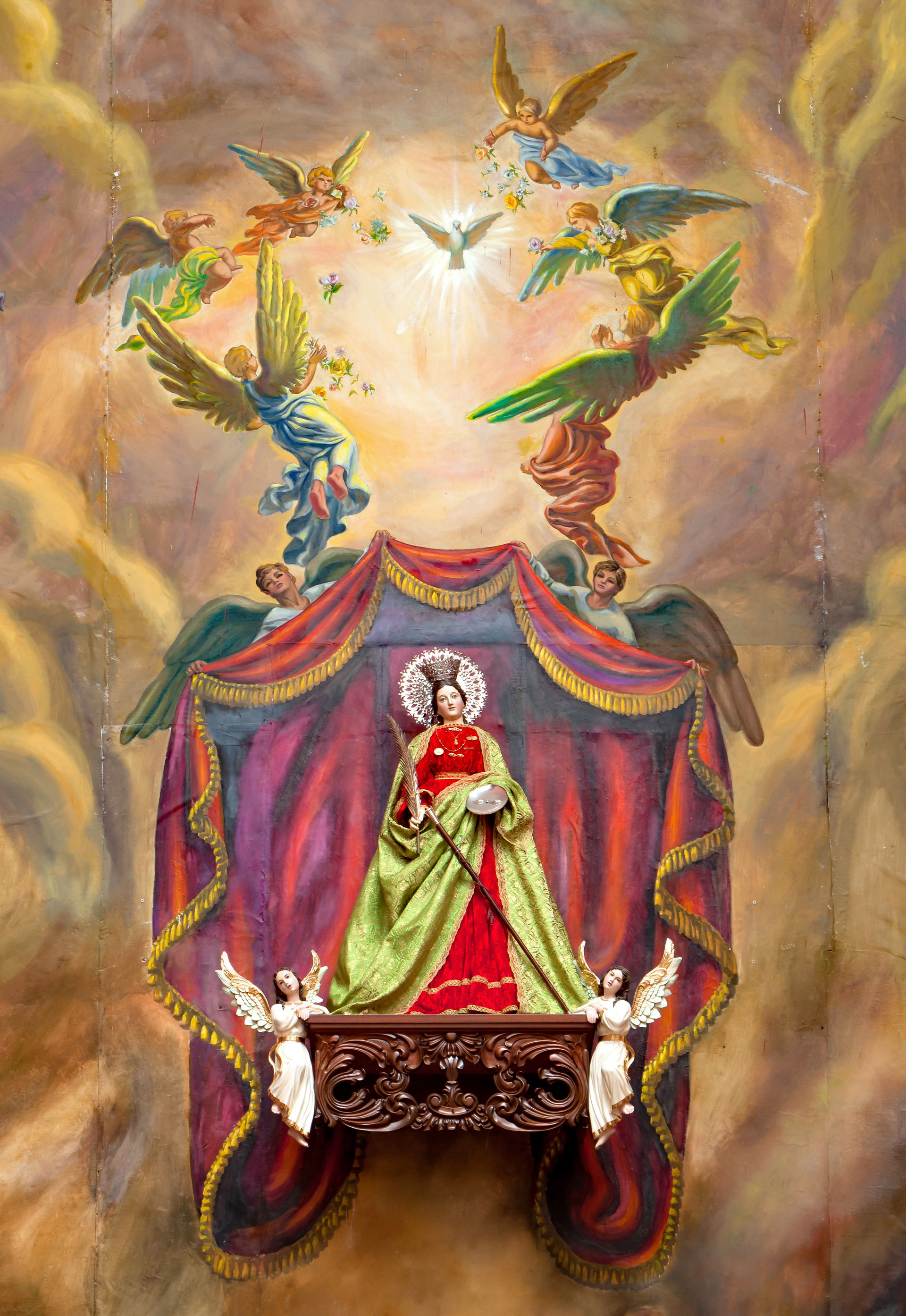 Statue of Santa Lucía de Tirajana, Iglesia Santa Lucía de Tiraj…