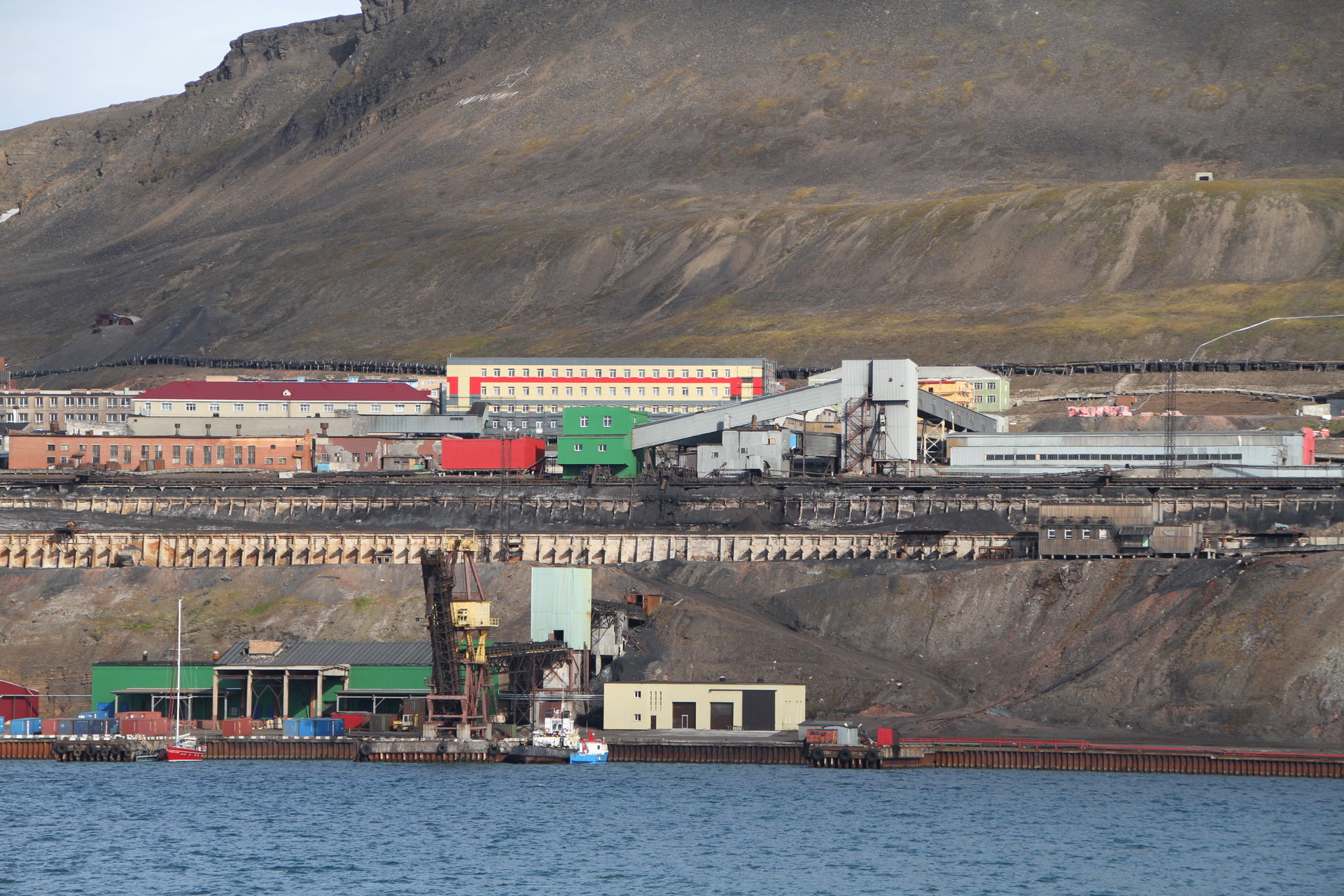 Mining community of Barentsburg, originally from early 1930s. S…