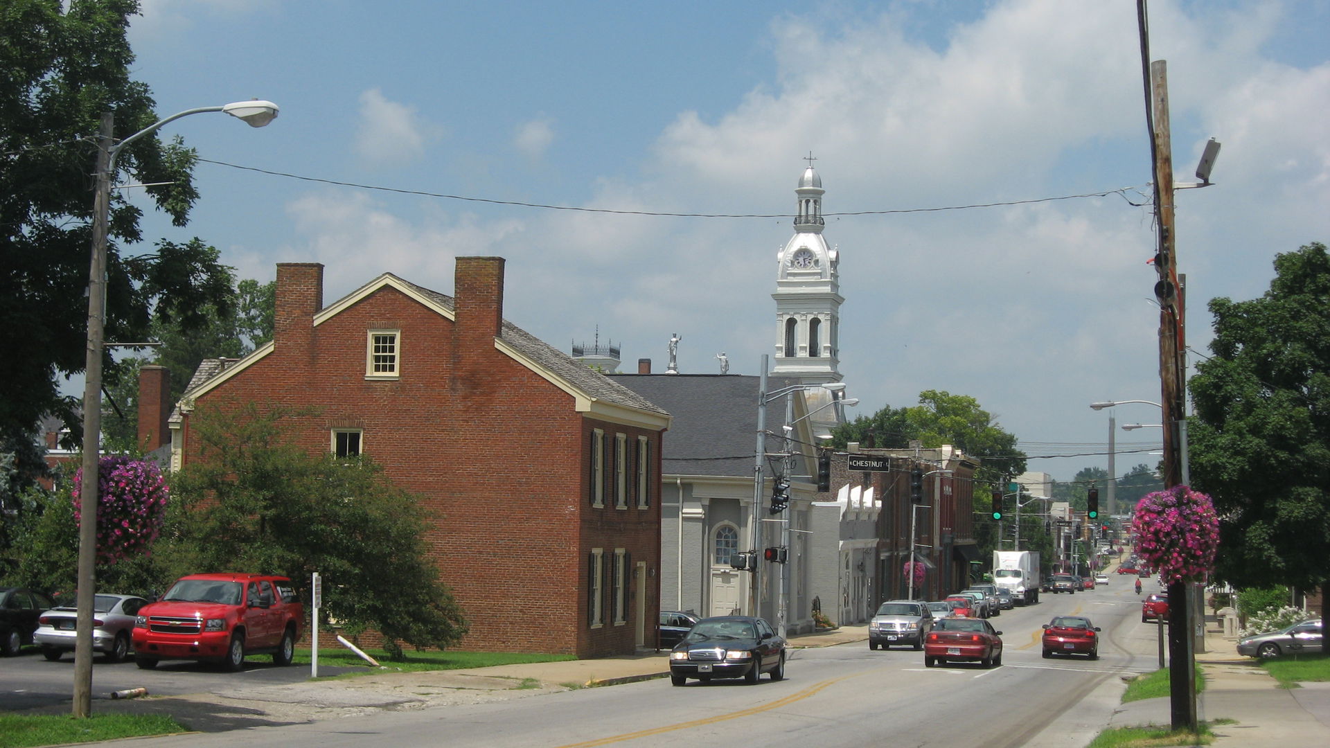 Looking northward along the first two blocks of South Main Stre…
