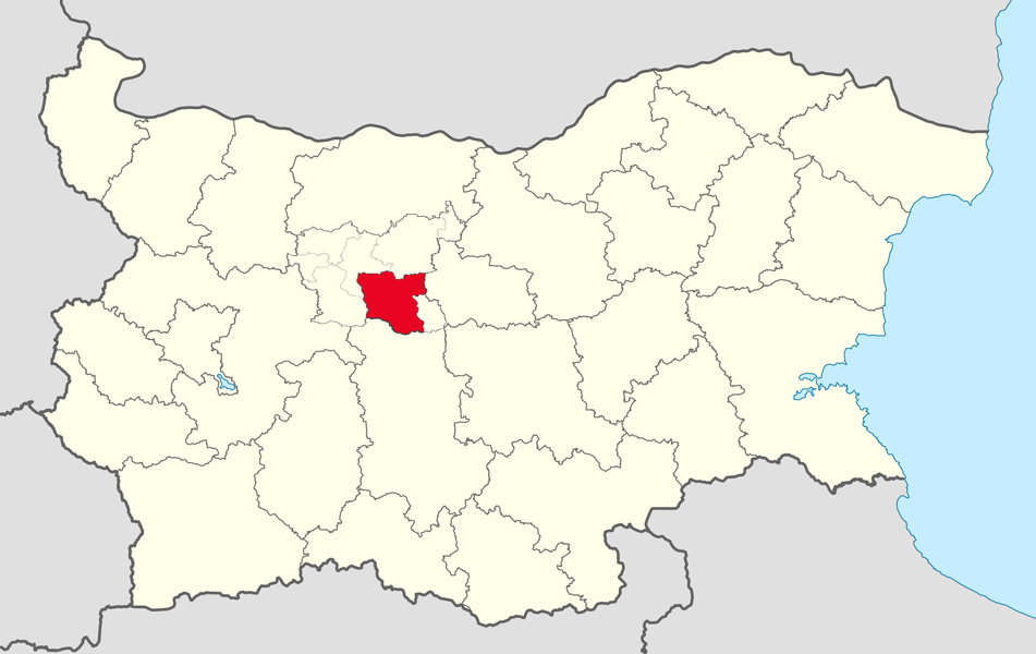 Location map of Troyan Municipality within Bulgaria and Lovech …
