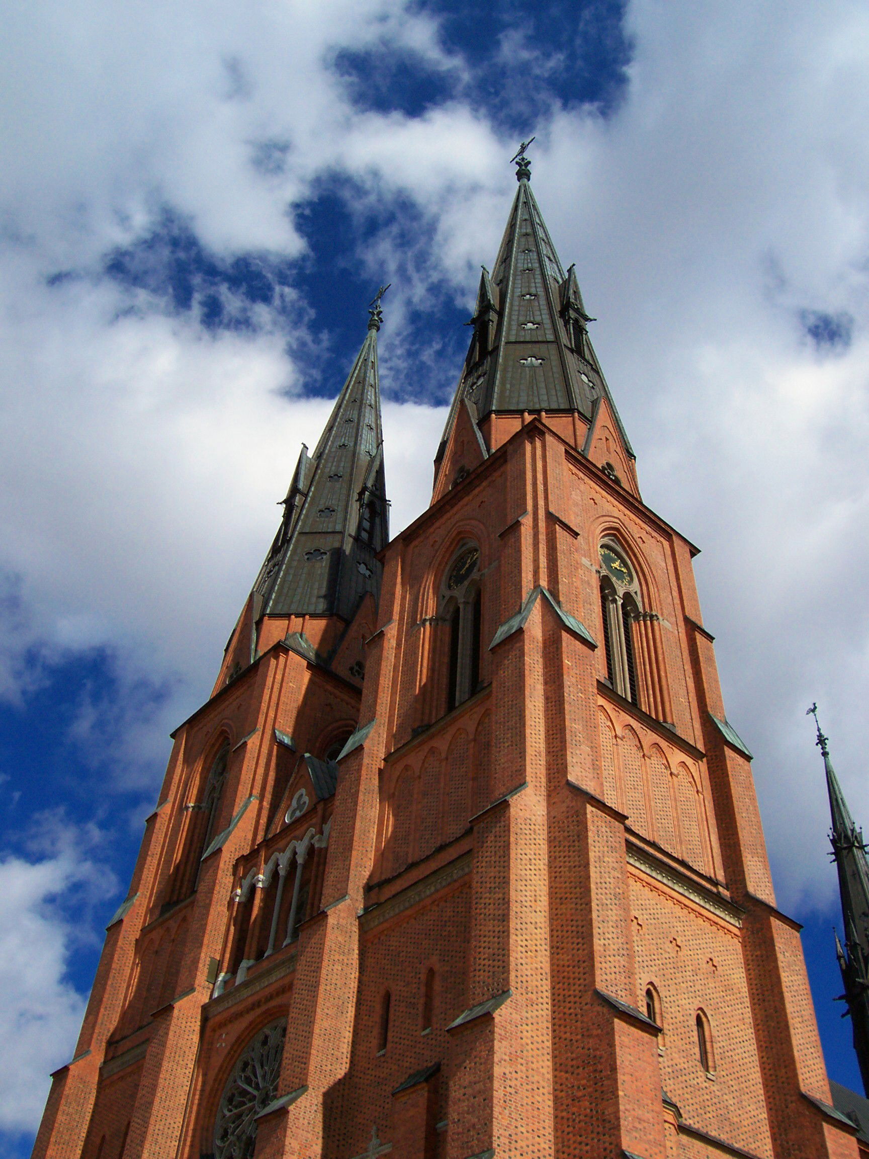 Towers of the Uppsala Cathedral.