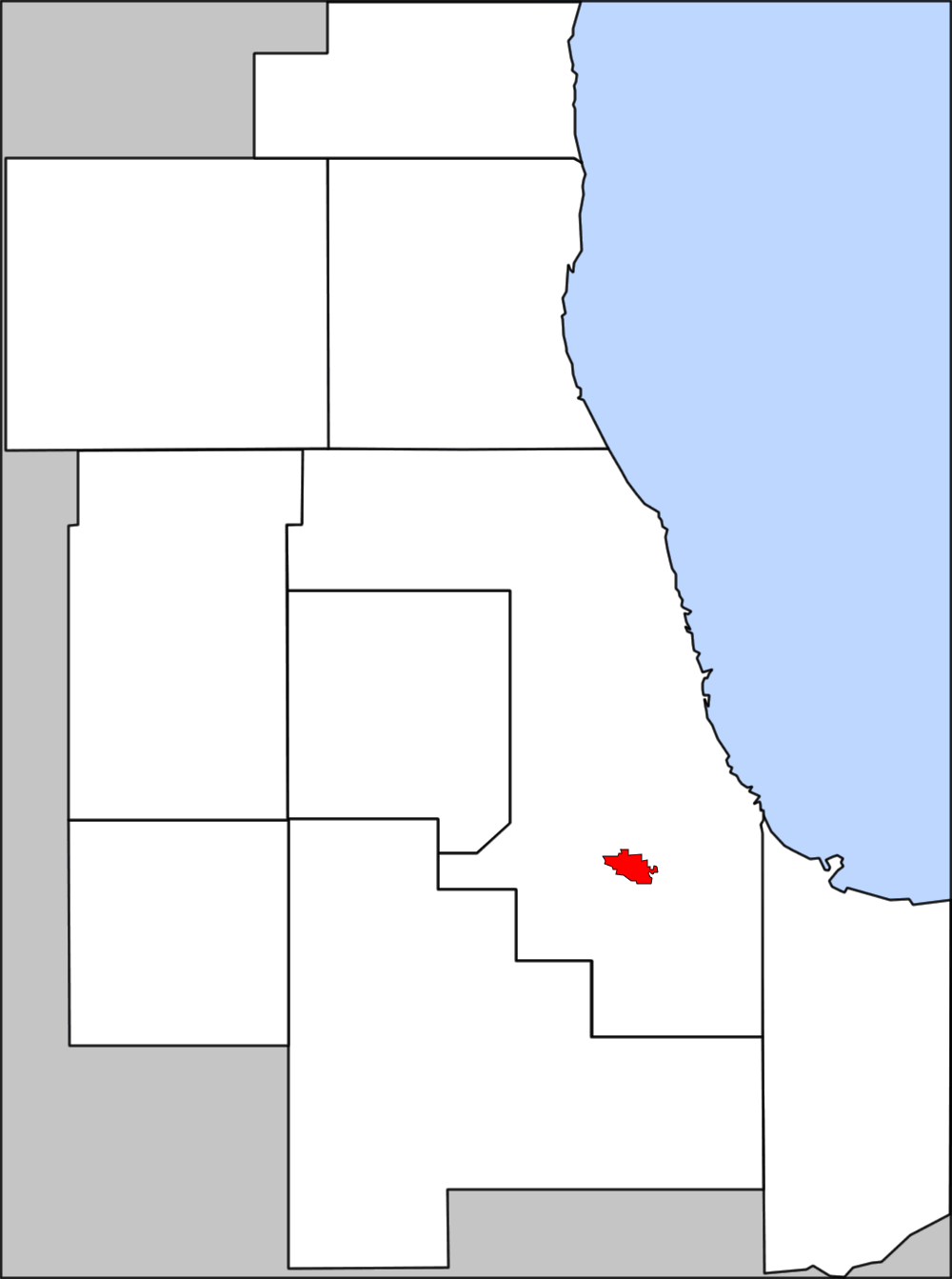 Location of Alsip in Chicagoland
Created with Adobe Fireworks 4…