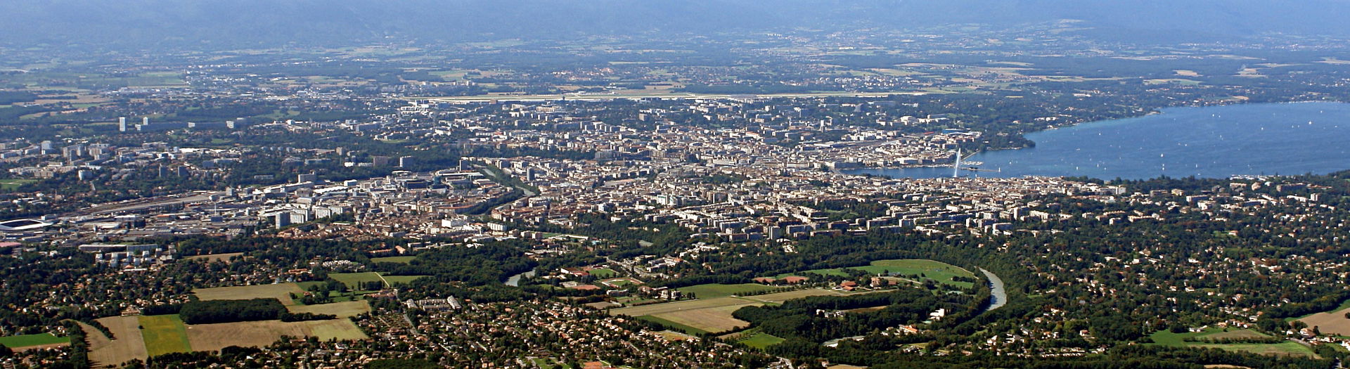 Geneva from Mount Salève.