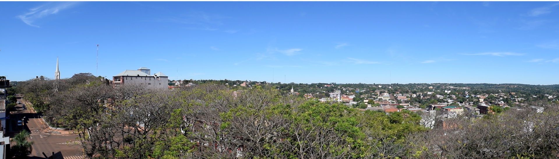 Vista panorámica del centro de Oberá.
