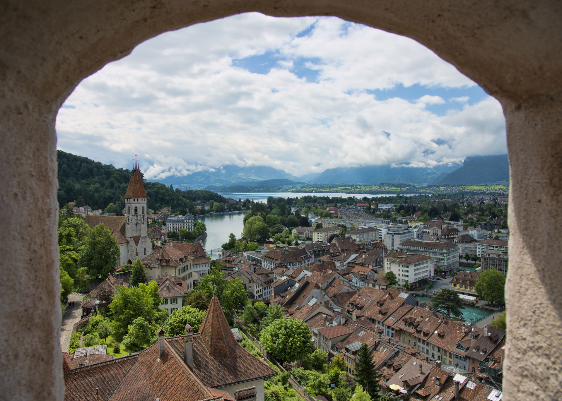 thun switzerland thun castle view 2012