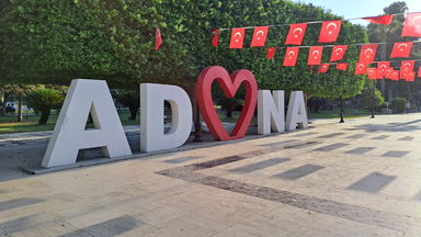 Adana sign in Turkey