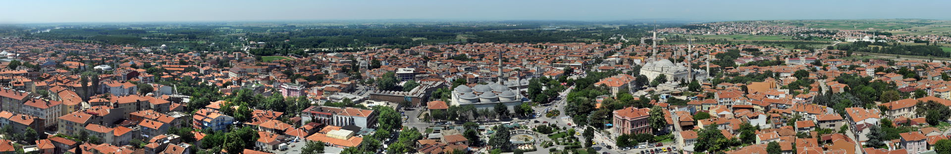Edirne view from the top of the Minaret of Selimiye Mosque, Edi…
