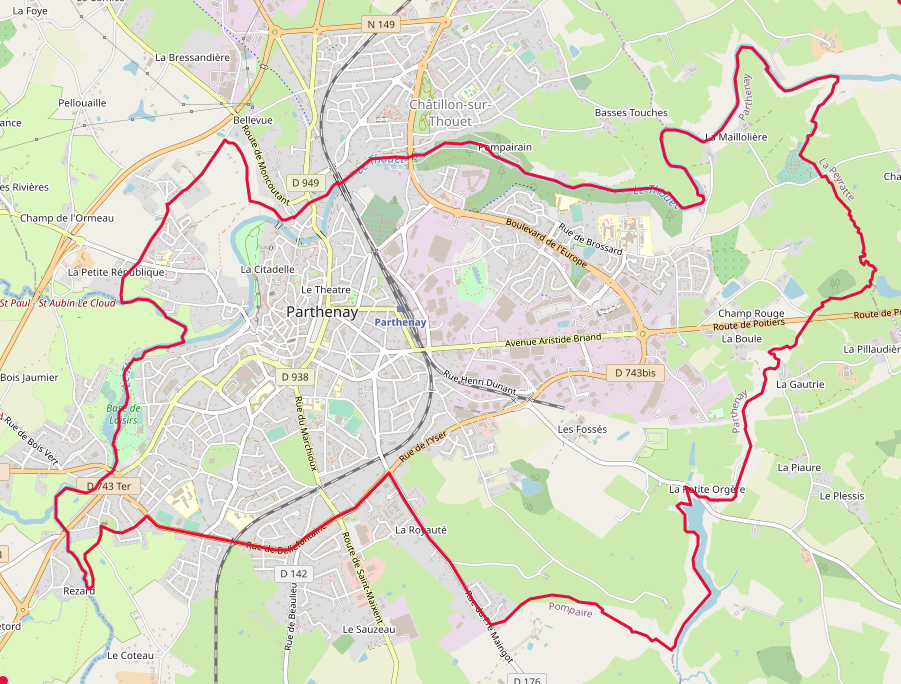 carte réalisée sur umap