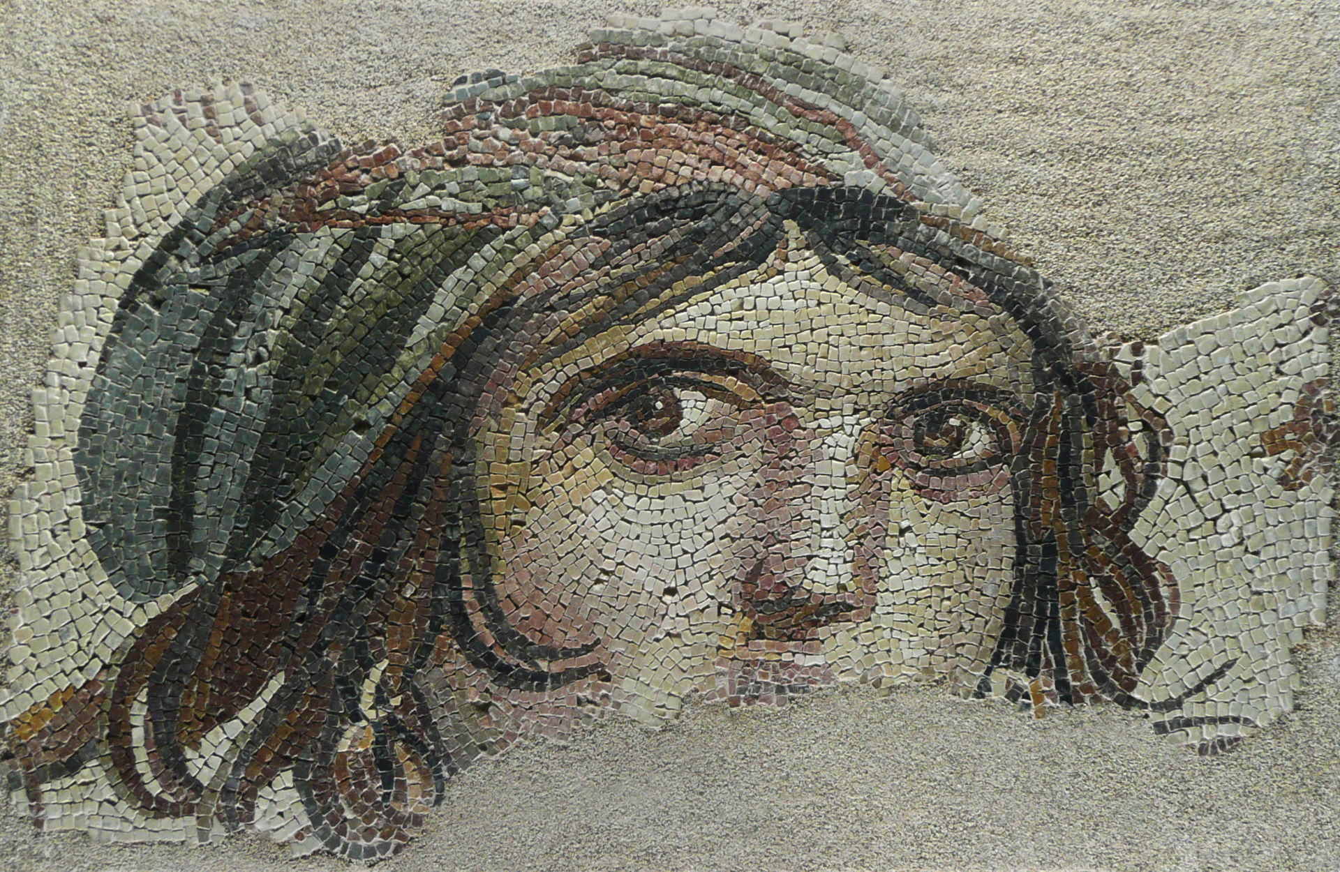 "The Gypsy Girl" mosaic of Zeugma, from Gaziantep Museum of Arc…