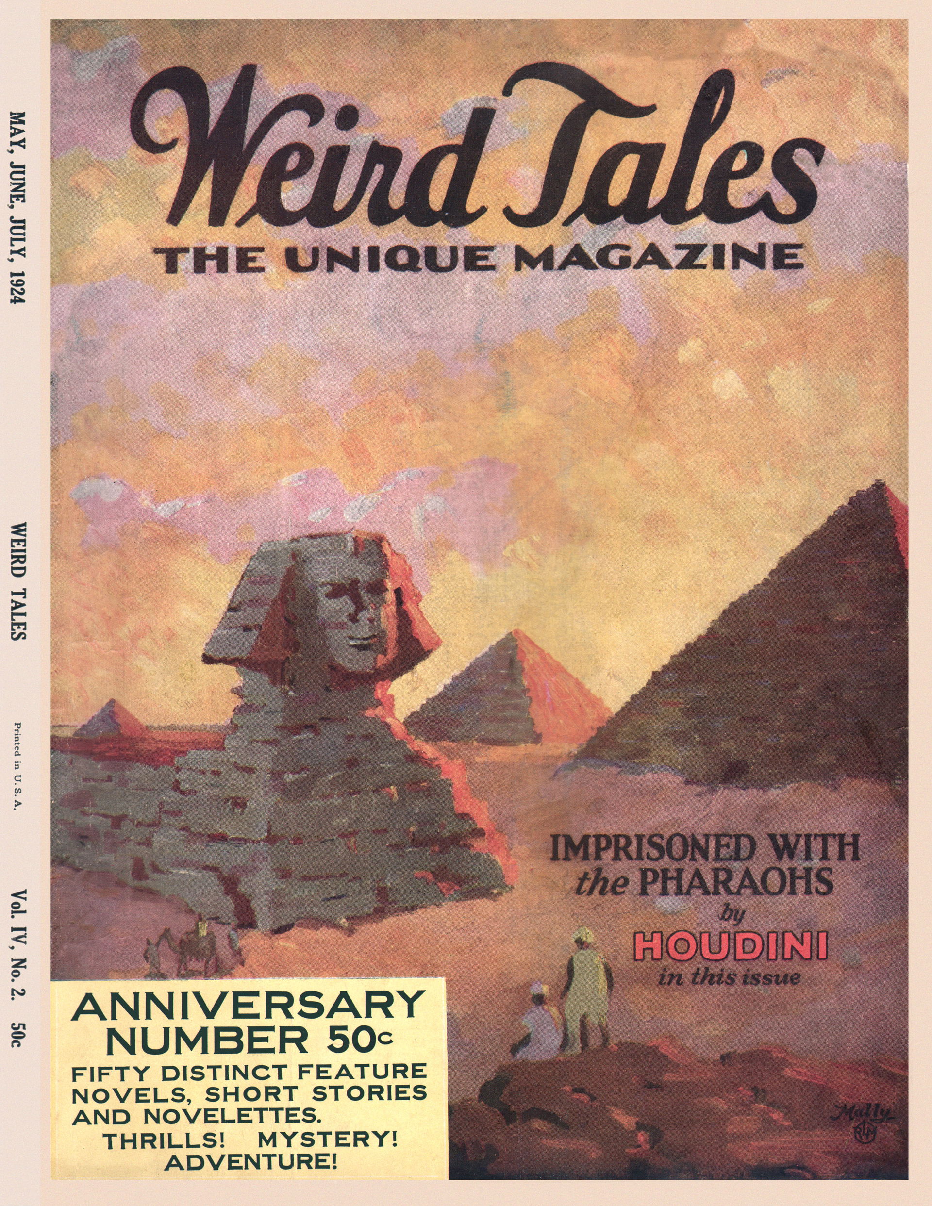 Weird Tales, volume 4, number 2, cover