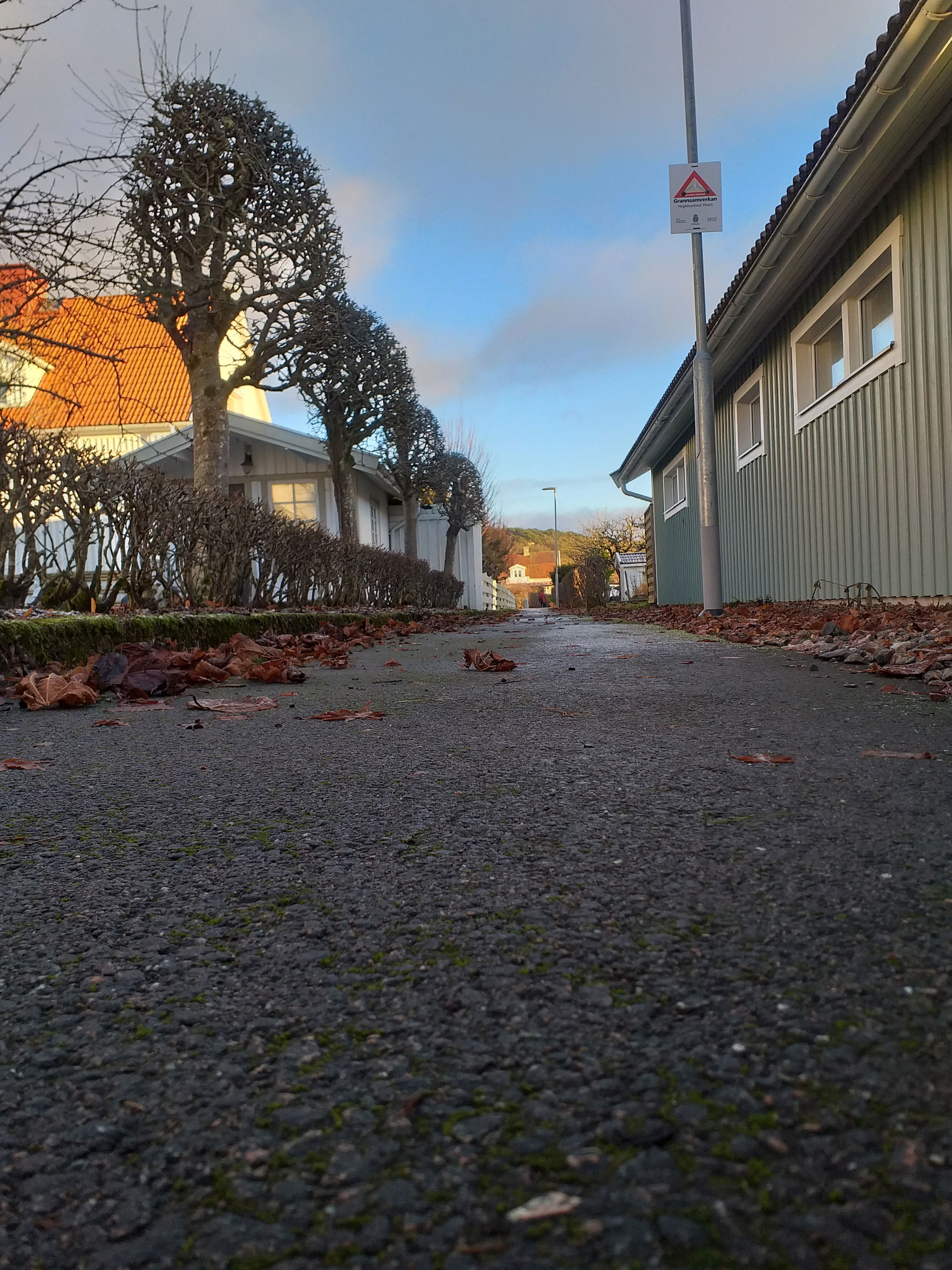 Foot path of Promenadvägen, Kungälv, Sweden