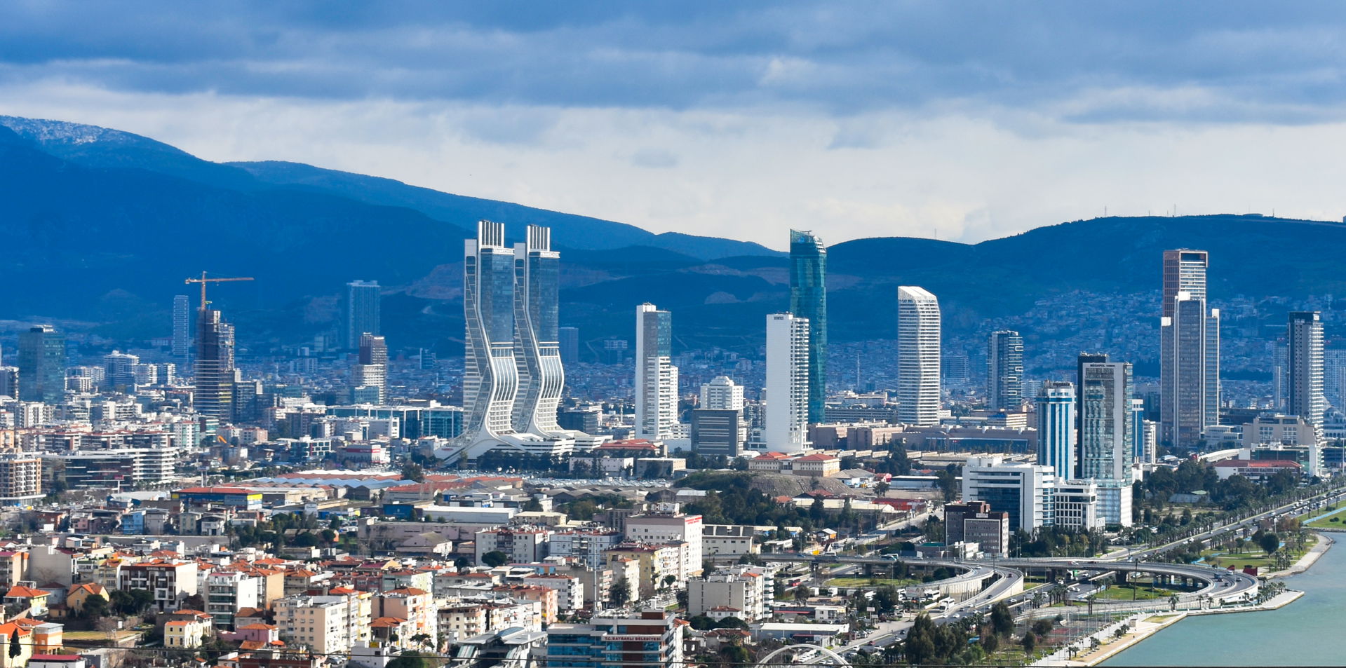 Skyscrapers in Izmir, Turkey.