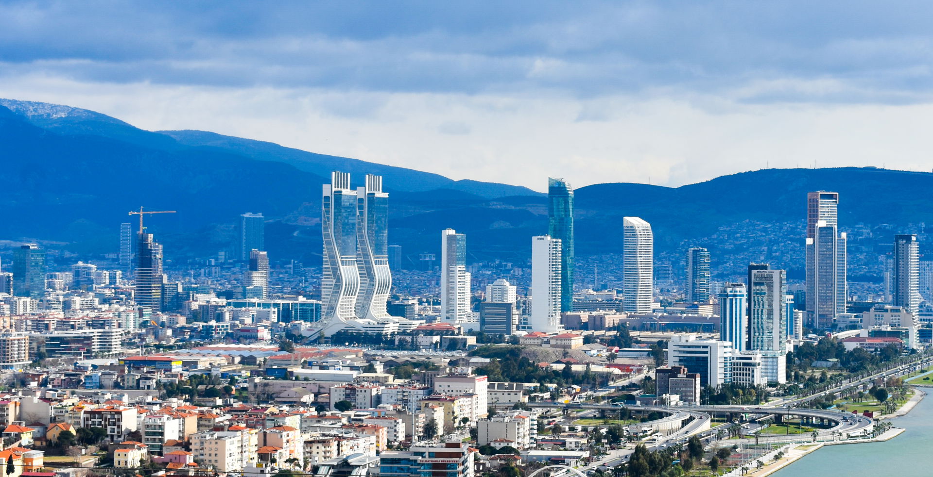 Skyscrapers in İzmir, Turkey.