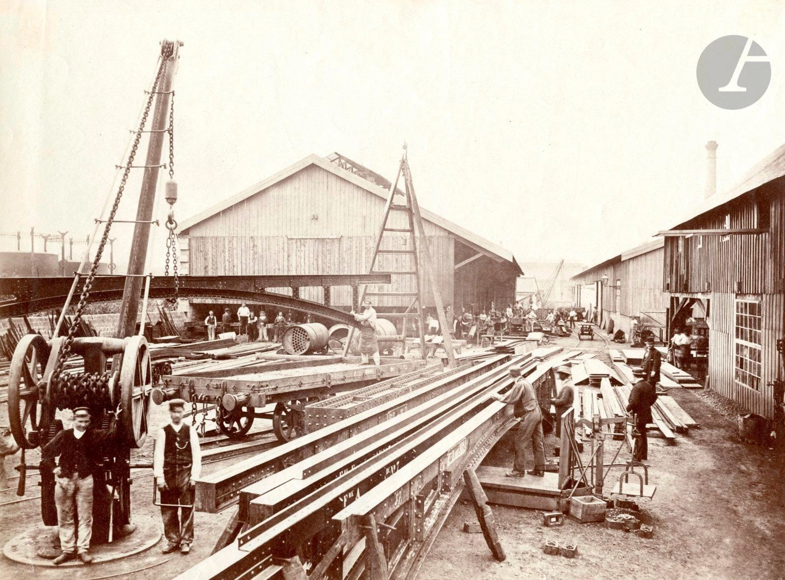 Ateliers de Gustave Eiffel à Levallois-Perret 1887 pendant la c…