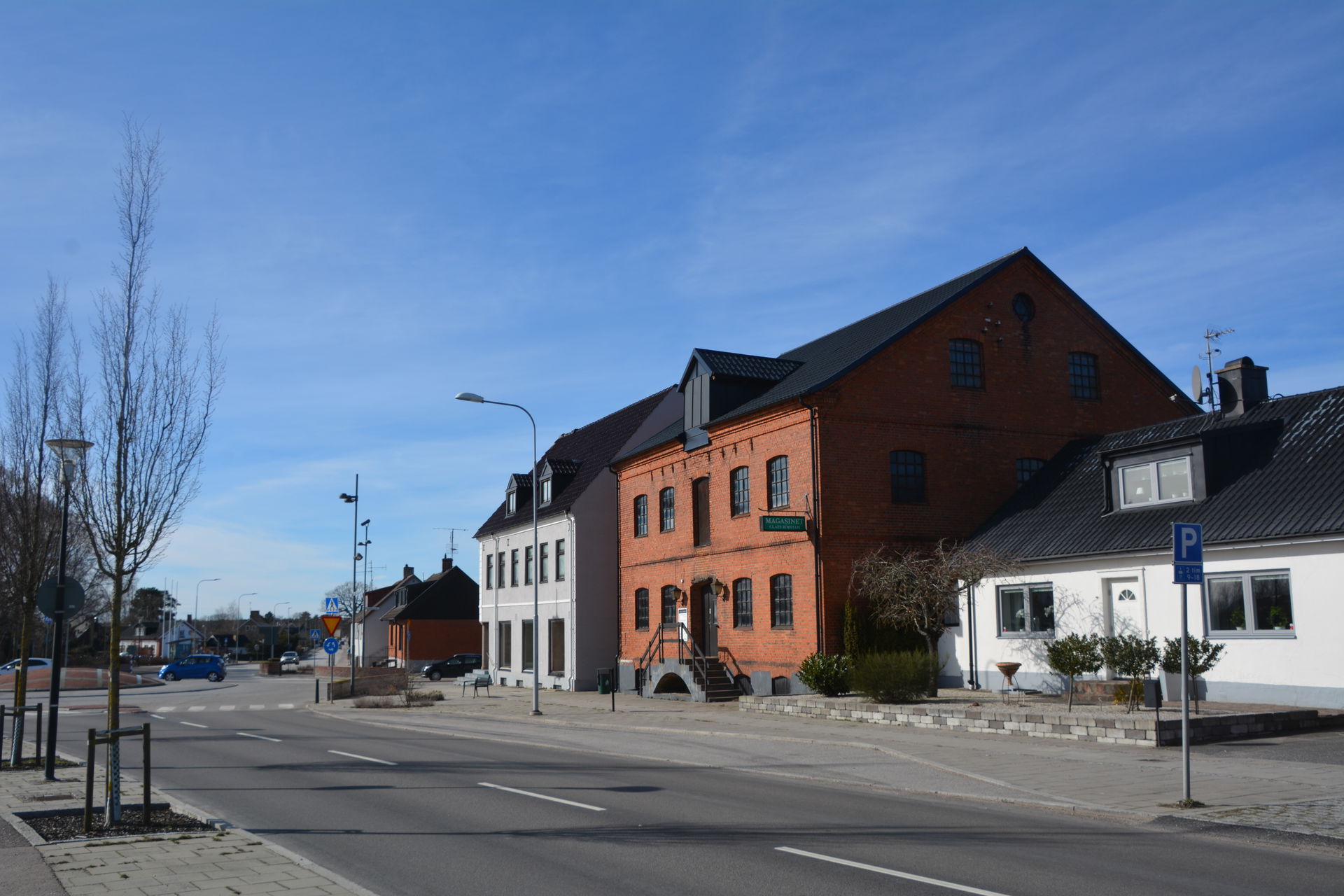 Centre of Löddeköpinge, Sweden, with Magasinet.
