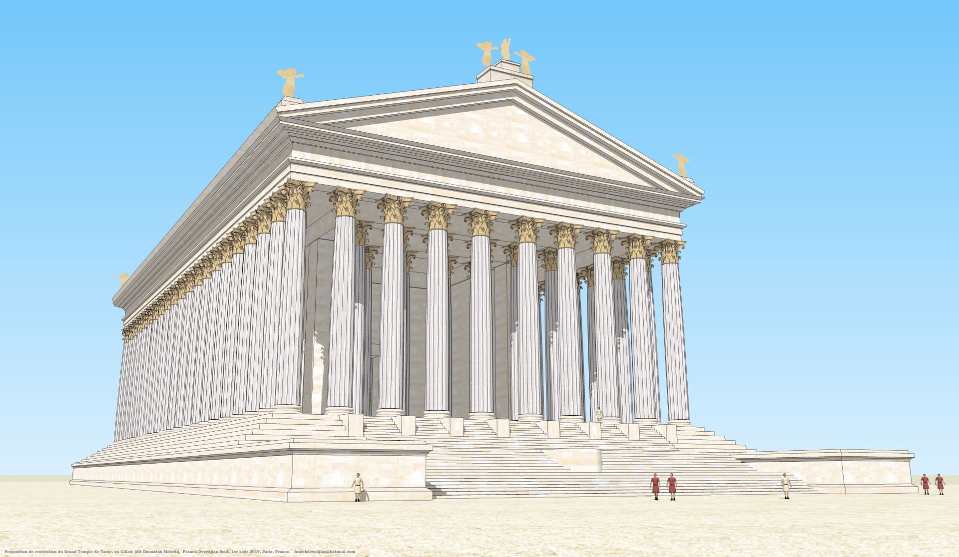 Restitution of the Great Temple of Tarsus in Cilicia