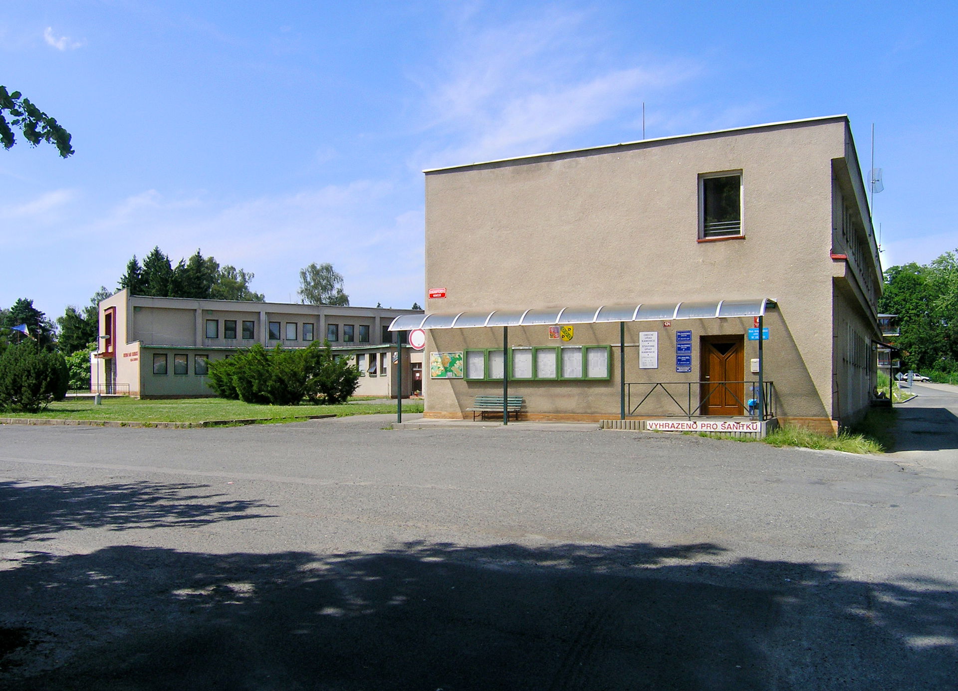 Municipal office in Kamenice, Czech Republic
