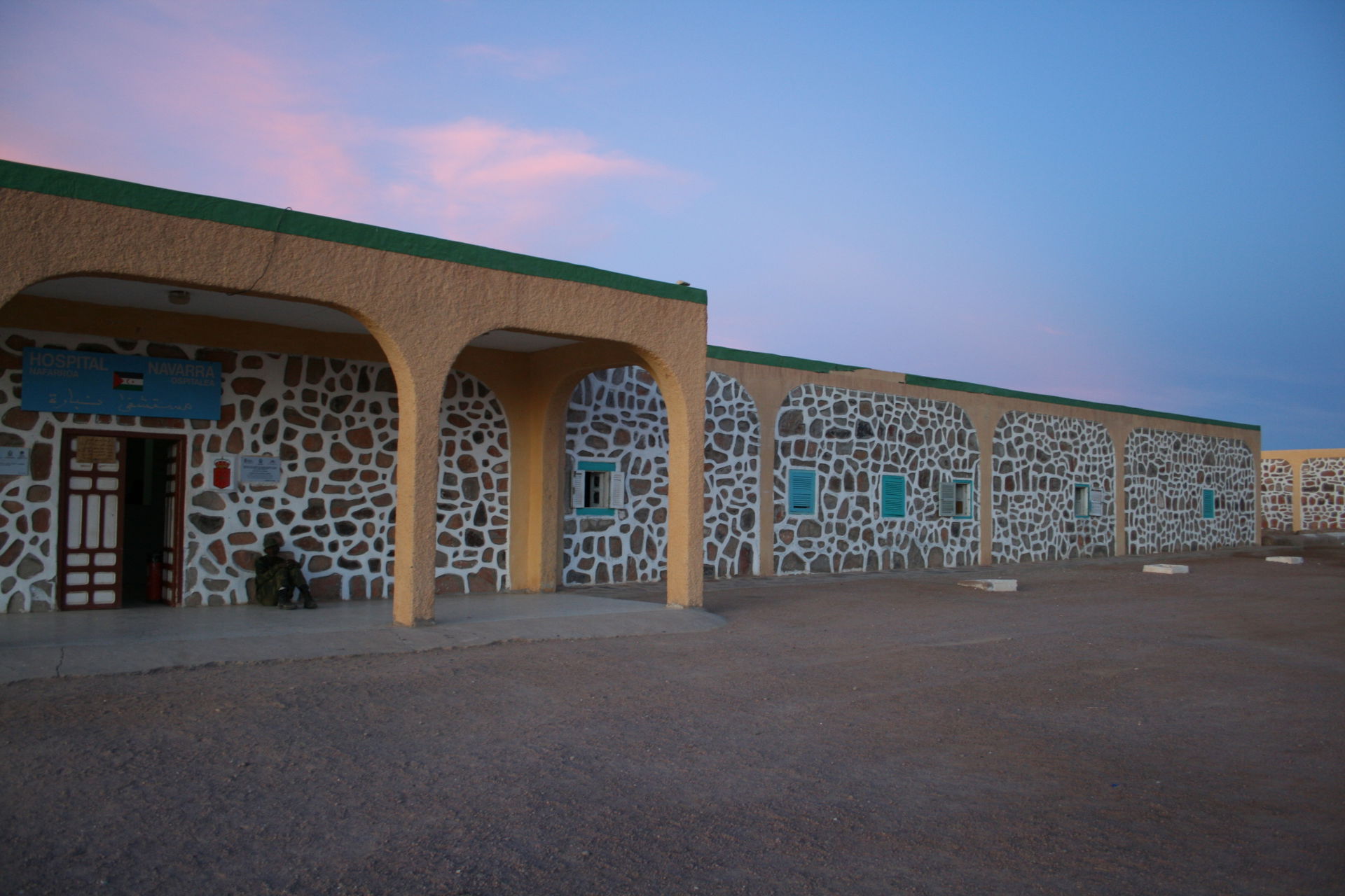 Photograph of Navarra Hospital in Tifariti, Saharawi Arab Democ…
